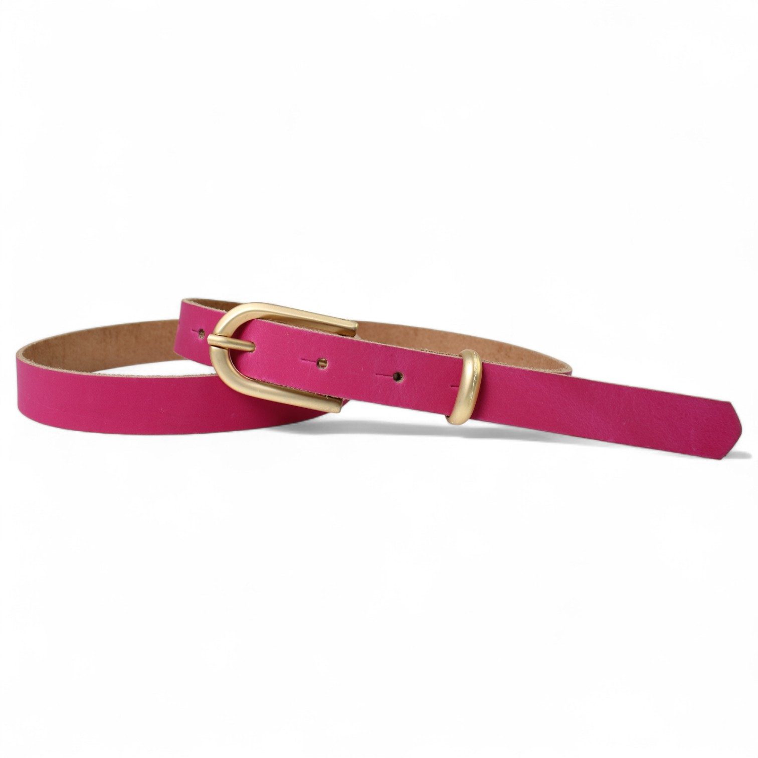 Taillengürtel Damen Rindleder schmal