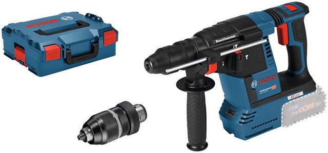 Bosch Professional Bosch GBH 18V-26 F Professional Akku-Bohrhammer solo in L-Boxx, mit Schnellspannbohrfutter, 18 V, 5 Ah , 2,6 J