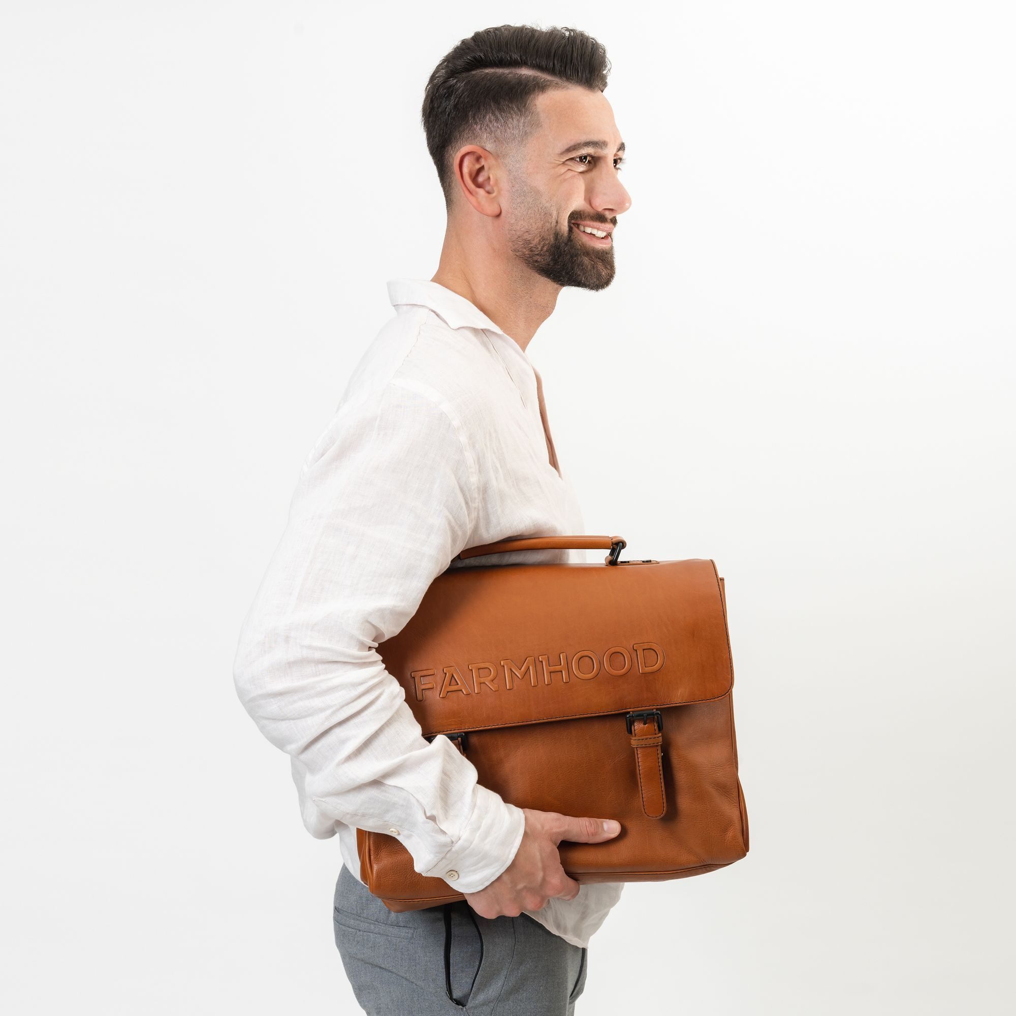 Farmhood Aktentasche Memphis, Leder günstig online kaufen
