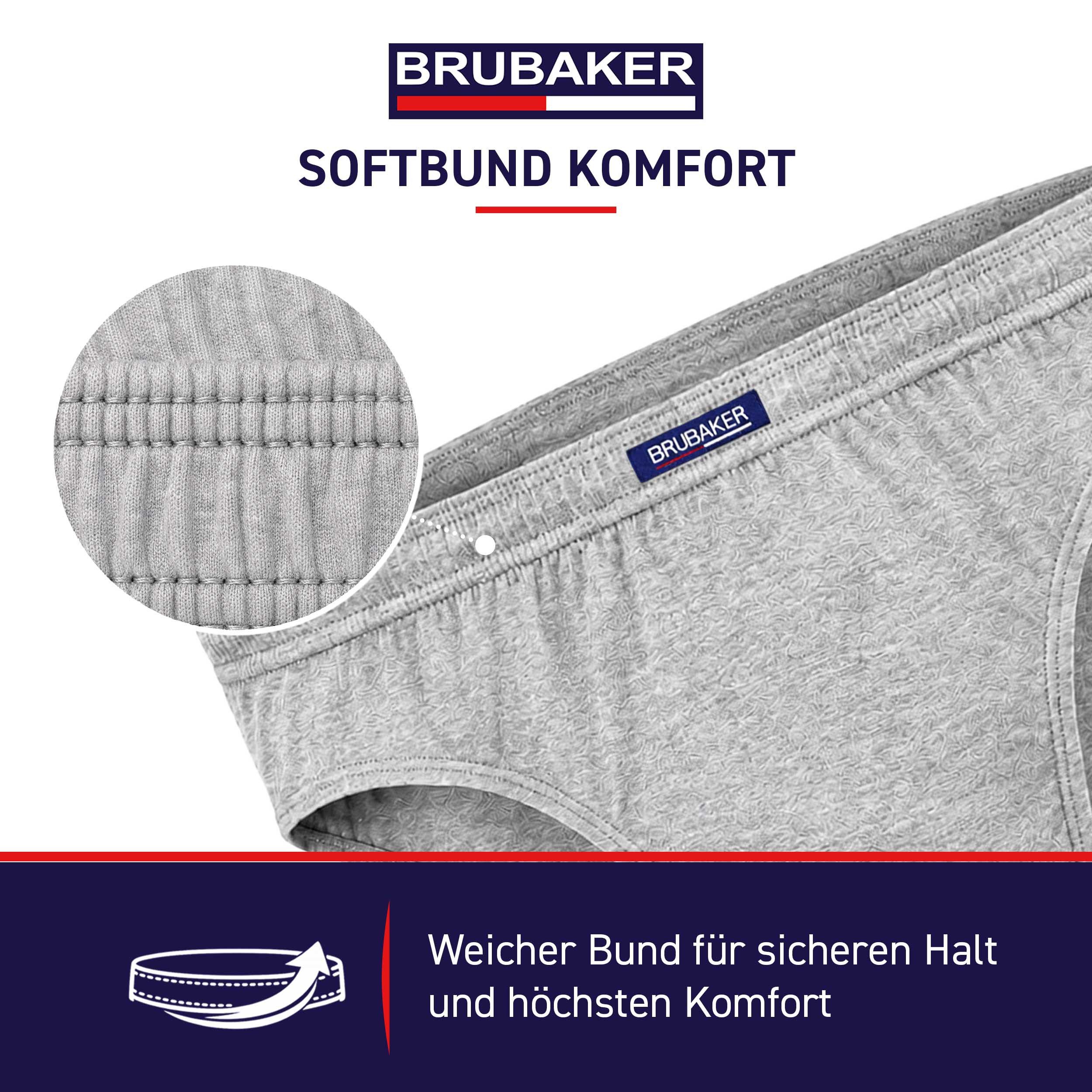 BRUBAKER Slip Herren Unterhose aus Baumwolle (Spar-Pack, 7-St., 7er-Pack) Großpackung Männer Unterwäsche, sehr bequeme Passform – Bild 4 von 5