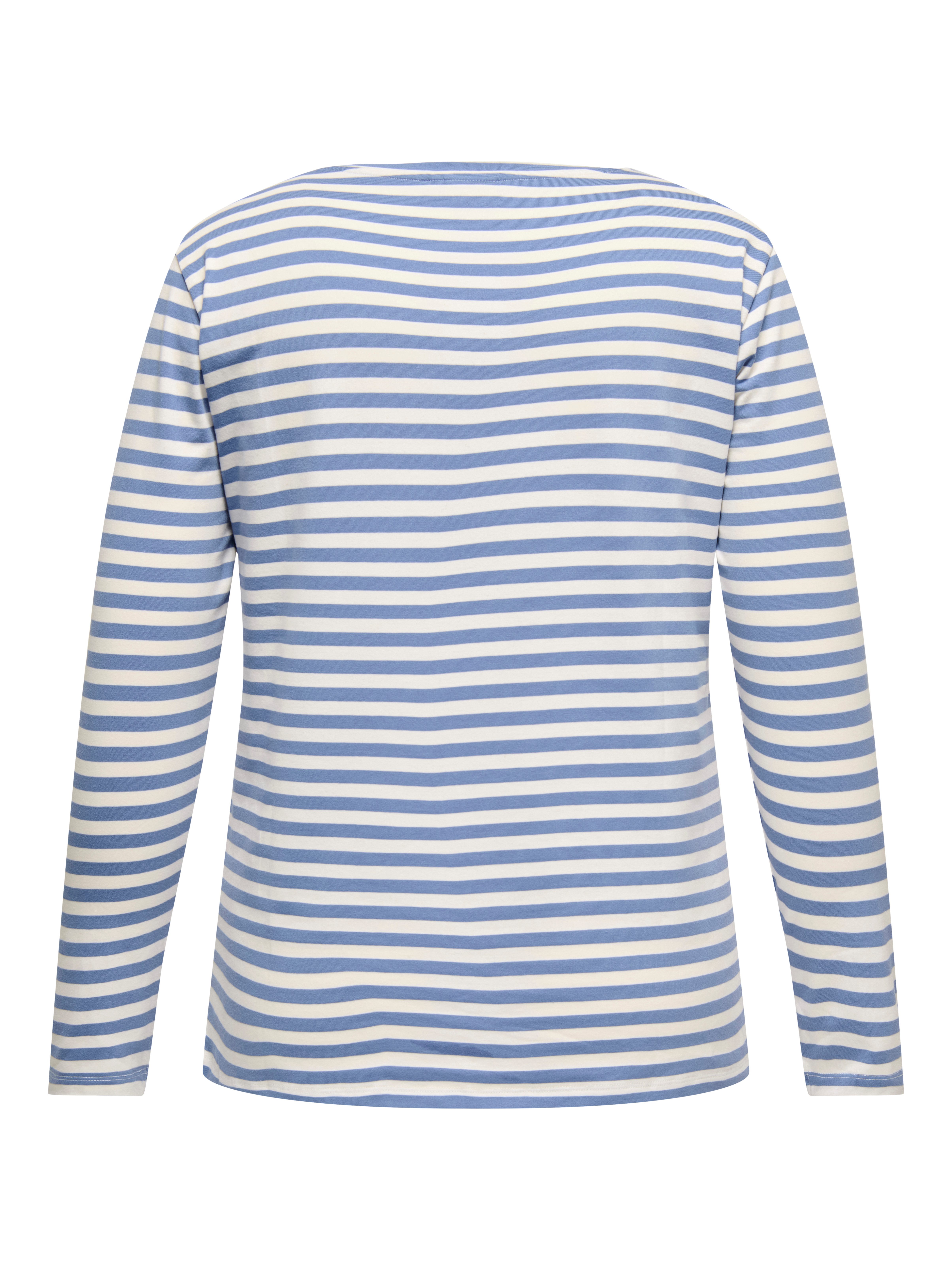 ONLY CARMAKOMA Langarmshirt CARBODIL L/S O-NECK BLOUSE JRS Materialmix, slim fit