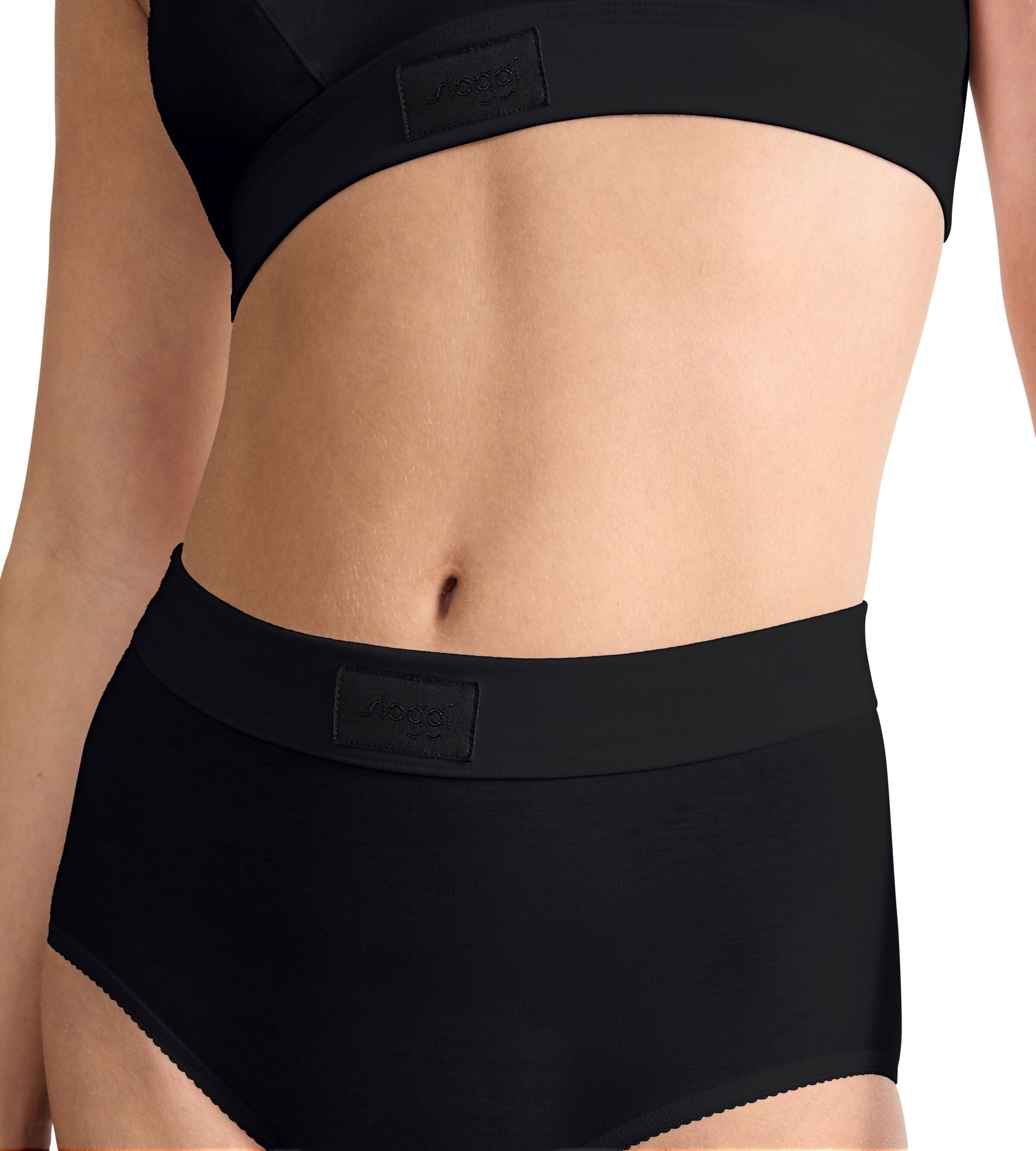 sloggi Maxislip Double Comfort T (2er Pack) extra weich, hoher Sitz, niedriger Beinausschnitt