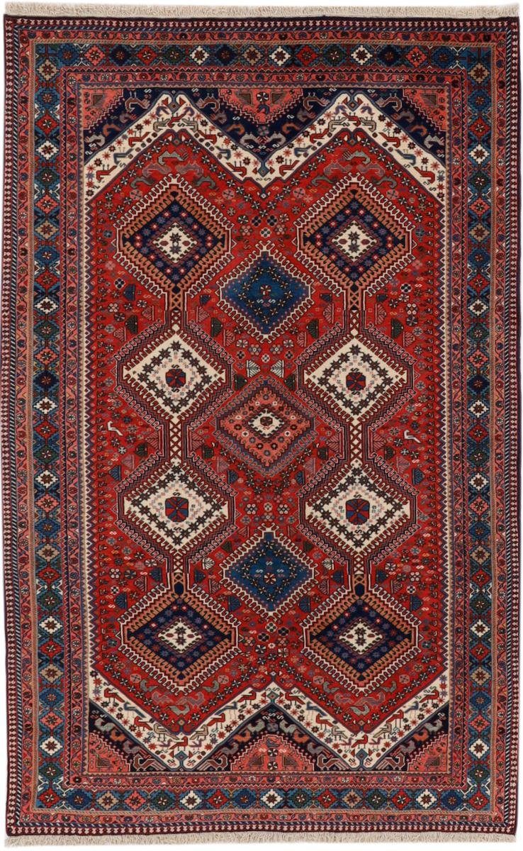 Orientteppich Yalameh 148x241 Handgeknüpfter Orientteppich / Perserteppich, Nain Trading, rechteckig, Höhe: 12 mm