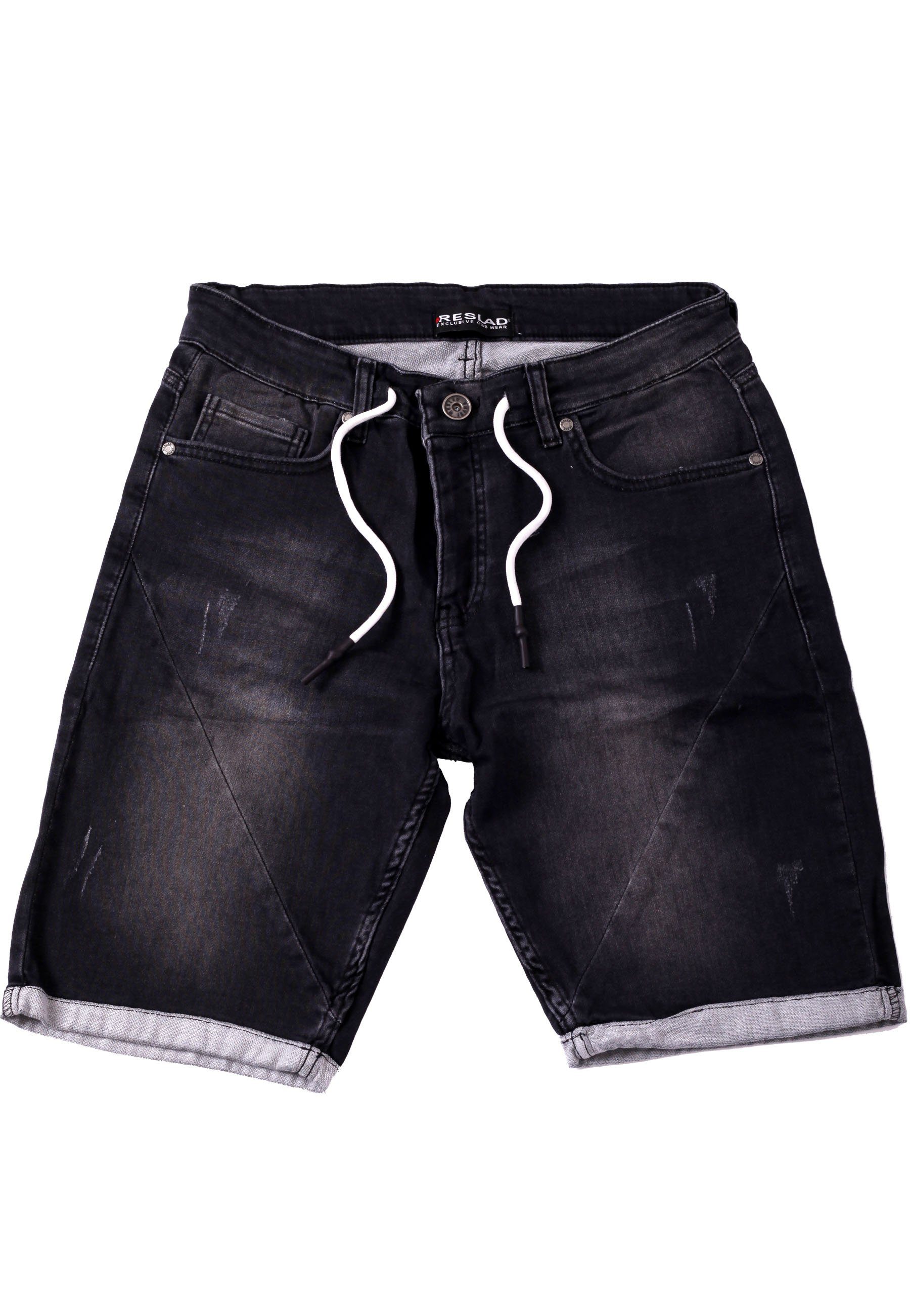 Jeansshorts Reslad Jeans Shorts Herren Kurze Hosen Sommer - Sweathose in Jeansopti