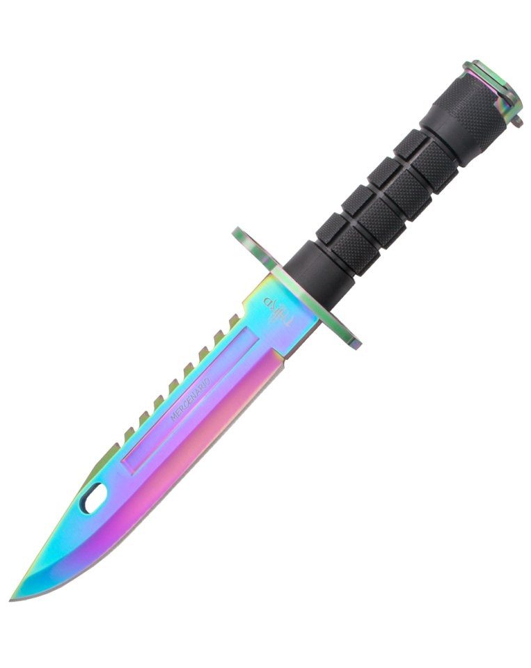 Third Universalmesser Third Rainbow Commando, feststehendes Messer, Nylonscheide, 32,5cm Ges, (1 St), Scheide inklusive