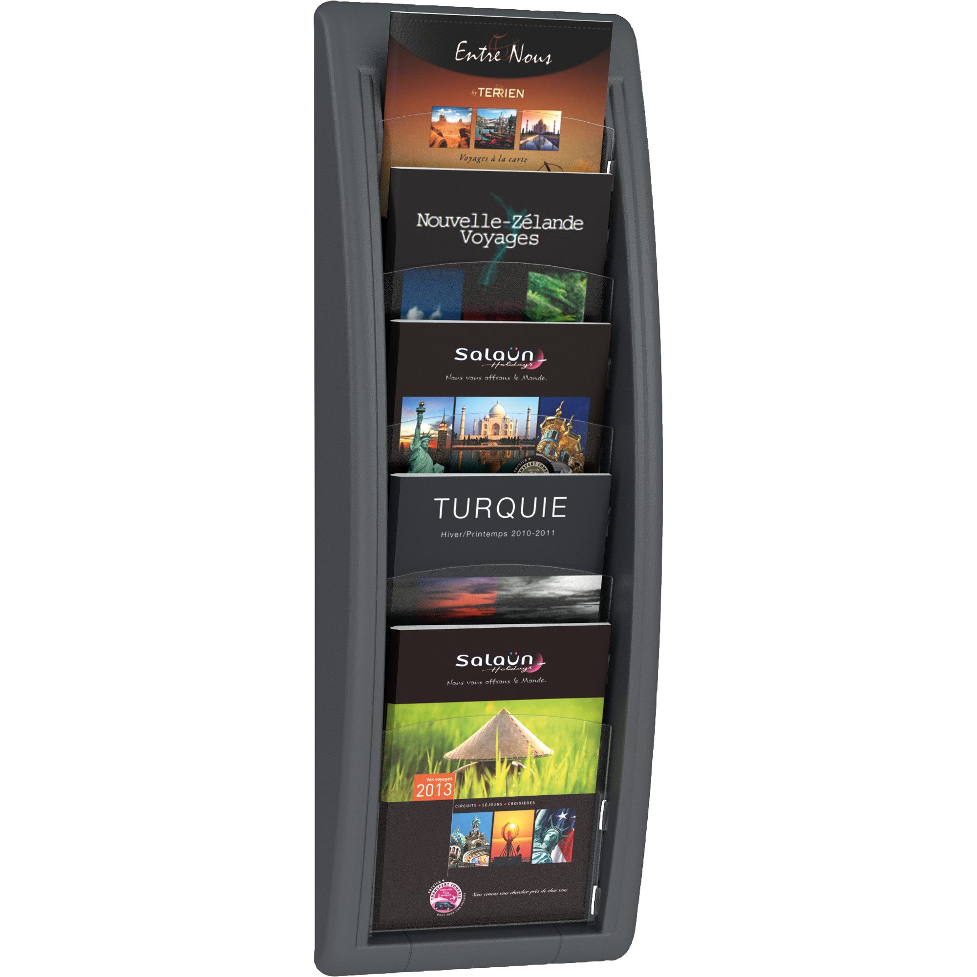 PAPERFLOW Stehsammler Prospekthalter QUICK BLICK 4063.11 5 Fächer anthrazit