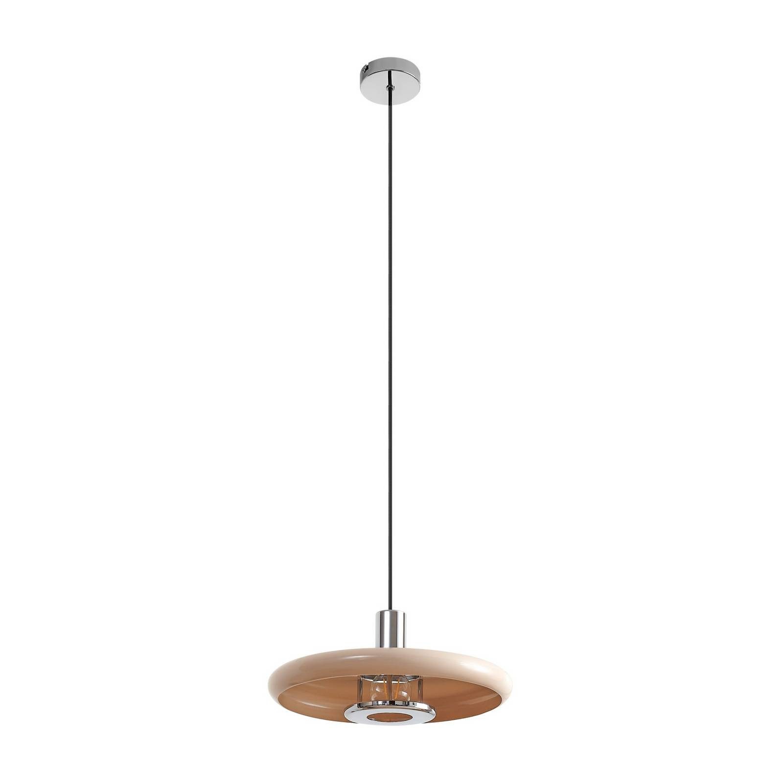 Lindby Hängeleuchte Branford, Metall, Creme IP20, 1 x 15 W LED