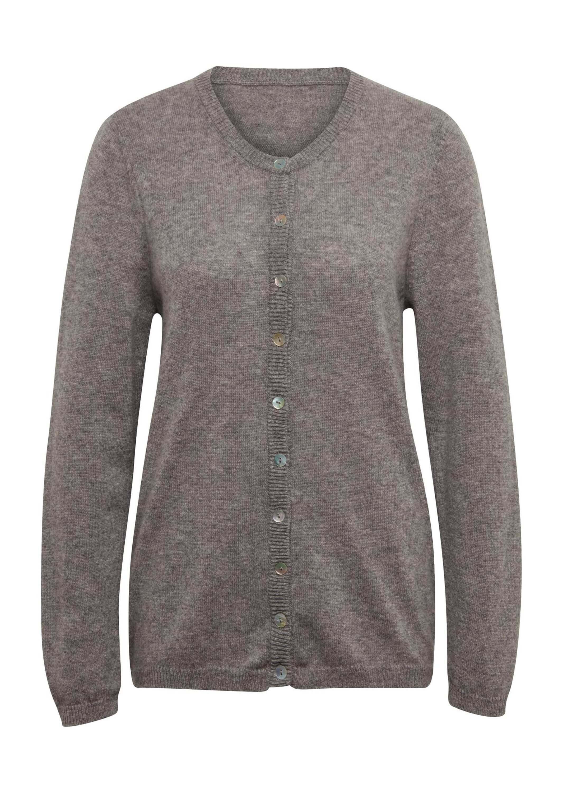 GOLDNER Strickjacke Kurzgröße: Kaschmirstrickjacke mit Rundhals günstig online kaufen