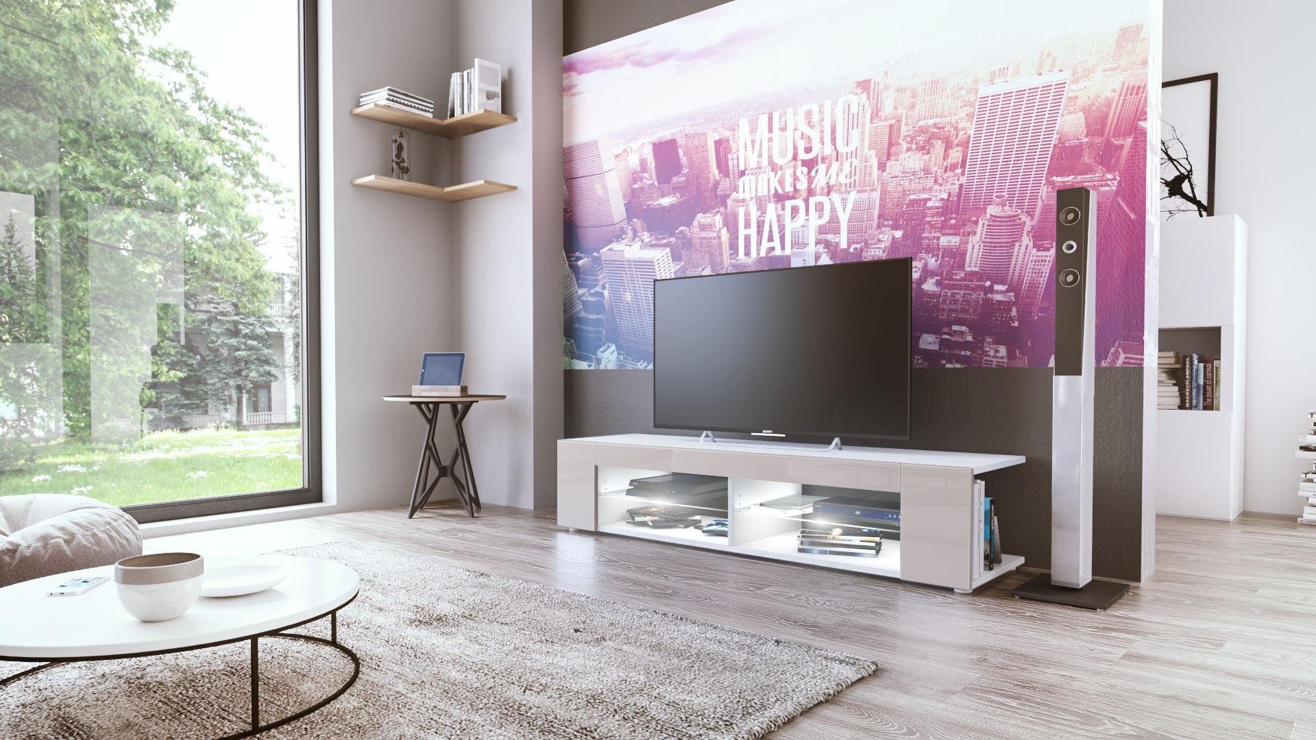 Vladon Lowboard Movie (TV-Kommode, mit 4 günstig online kaufen