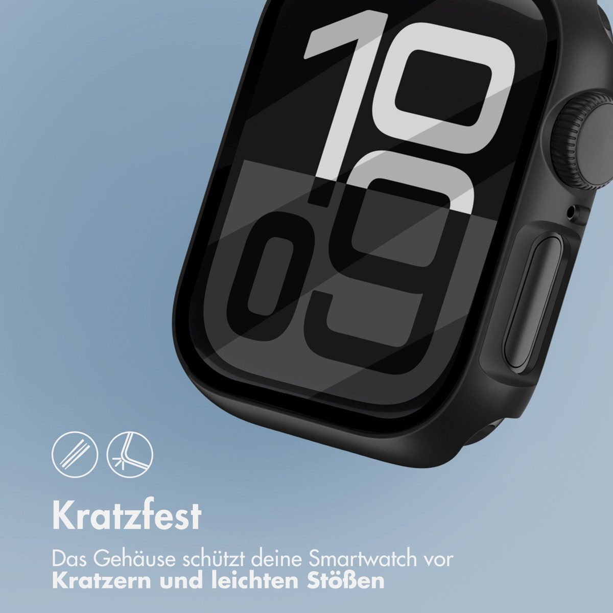 imoshion Displayschutzfolie imoshion Full Cover Hard Case Apple Watch 10 / 11 / 12 - 46 mm - Schwa, 1 Stück – Bild 4 von 5
