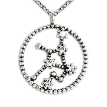 SilberDream Silberkette SilberDream Sternbild Jungfrau Halskette (Halskette), Halskette (Sternbild Jungfrau) ca. 42cm und 45cm, 925 Sterling Silber