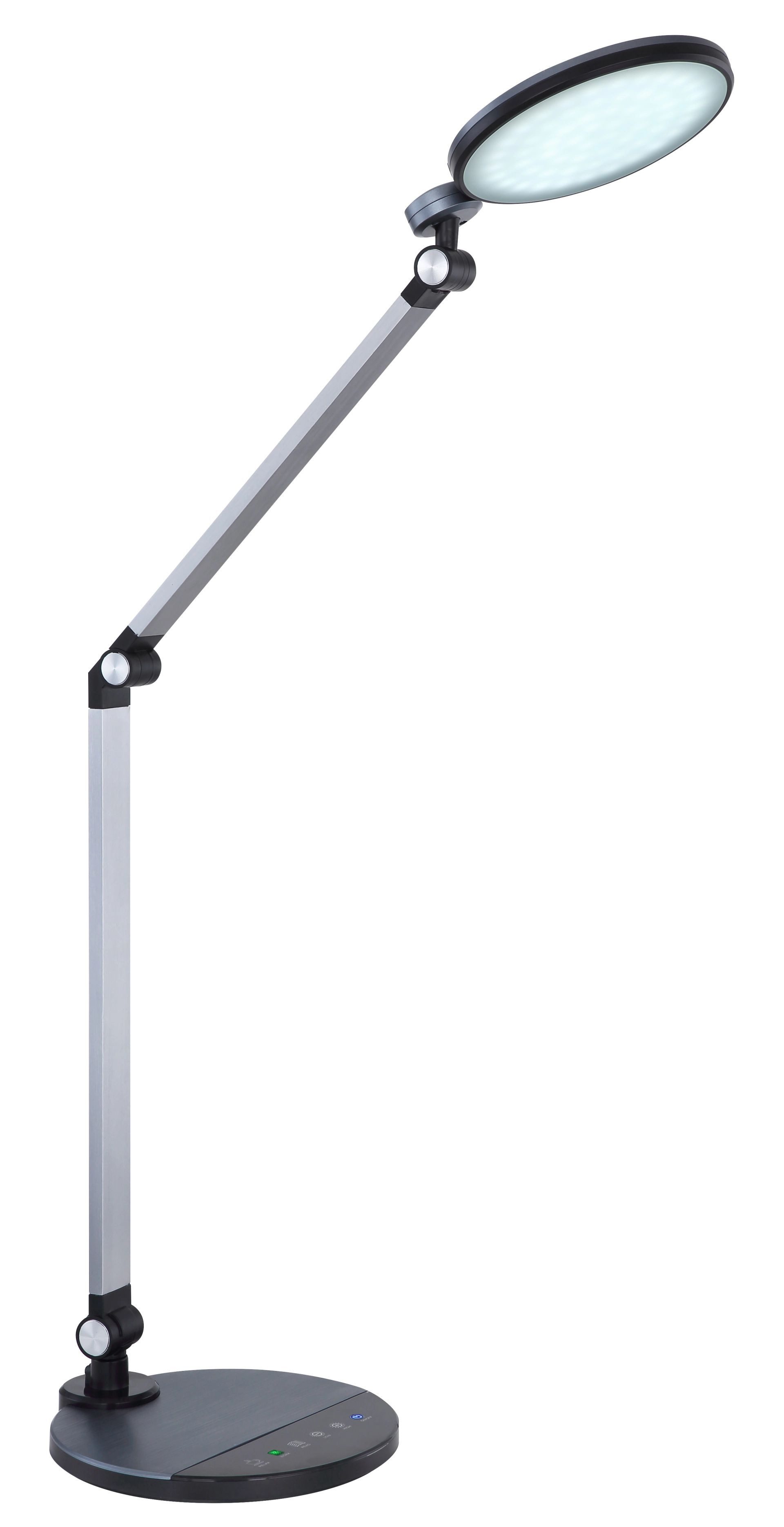 GLOBO LIGHTING LED Tischleuchte KONSTI, Dimmfunktion, mehrere Helligkeitsstufen, LED fest integriert, warmweiß - kaltweiß, Schreibtischlampe, Tischlampe, Büro, Arbeitszimmer