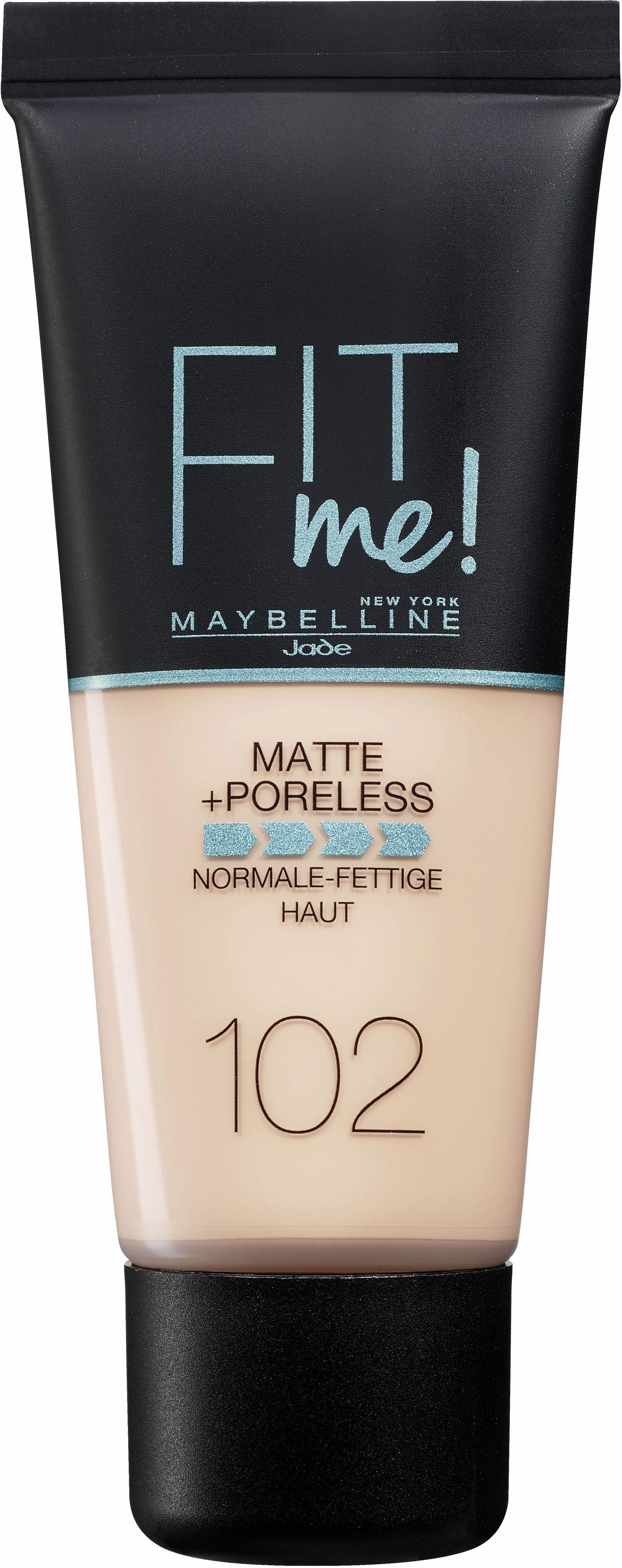 MAYBELLINE NEW YORK Foundation FIT ME Matt&Poreless Nr. 102 Fair Ivory