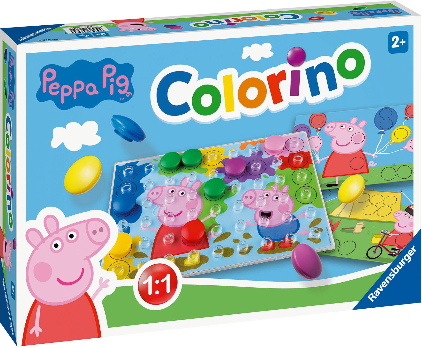 Ravensburger Spiel Peppa Pig Colorino, Steckspiel, Made in Europe