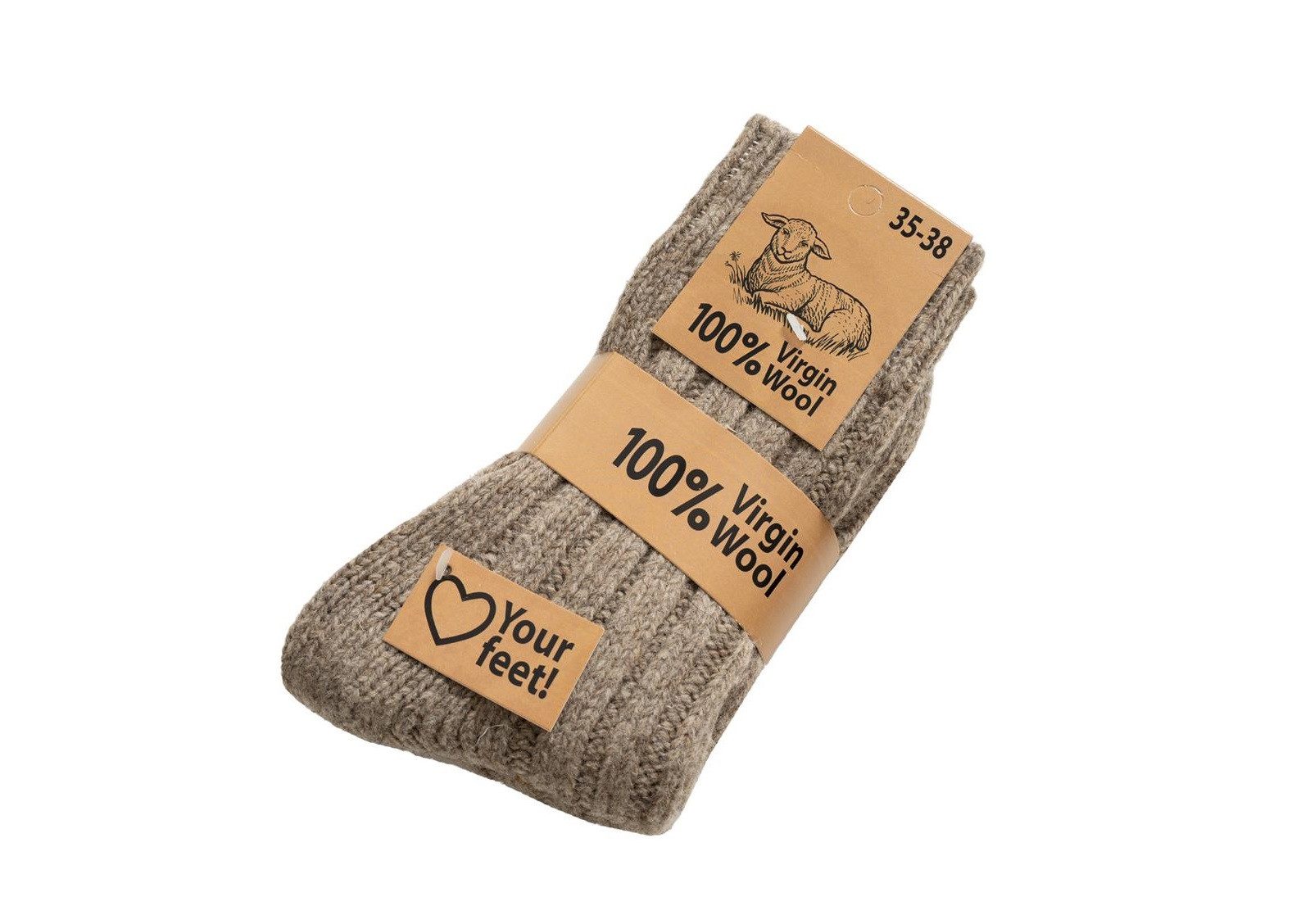 HomeOfSocks Socken Wollsocken 100% Natur Warm günstig online kaufen