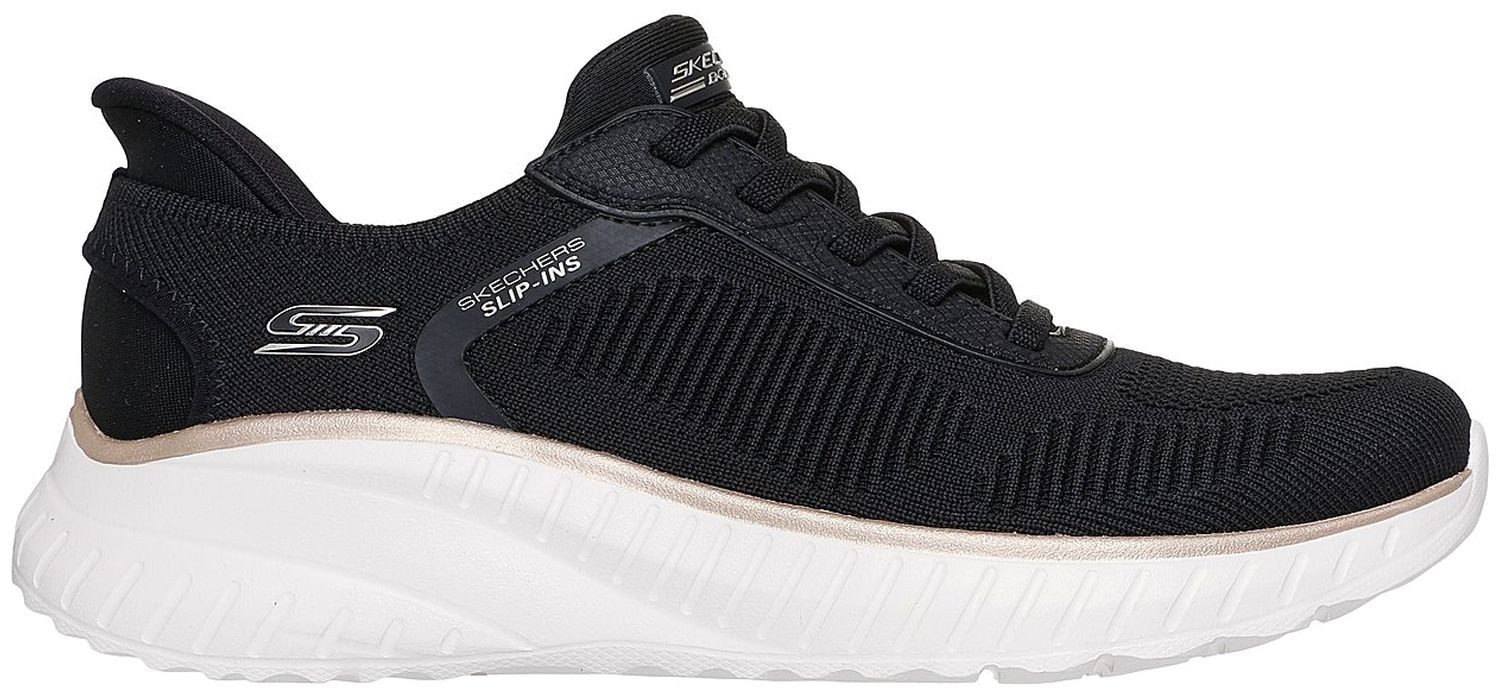 Skechers Skechers Bobs Squad Chaos Current Muse Slip-On Schwarz BKGD Slipper