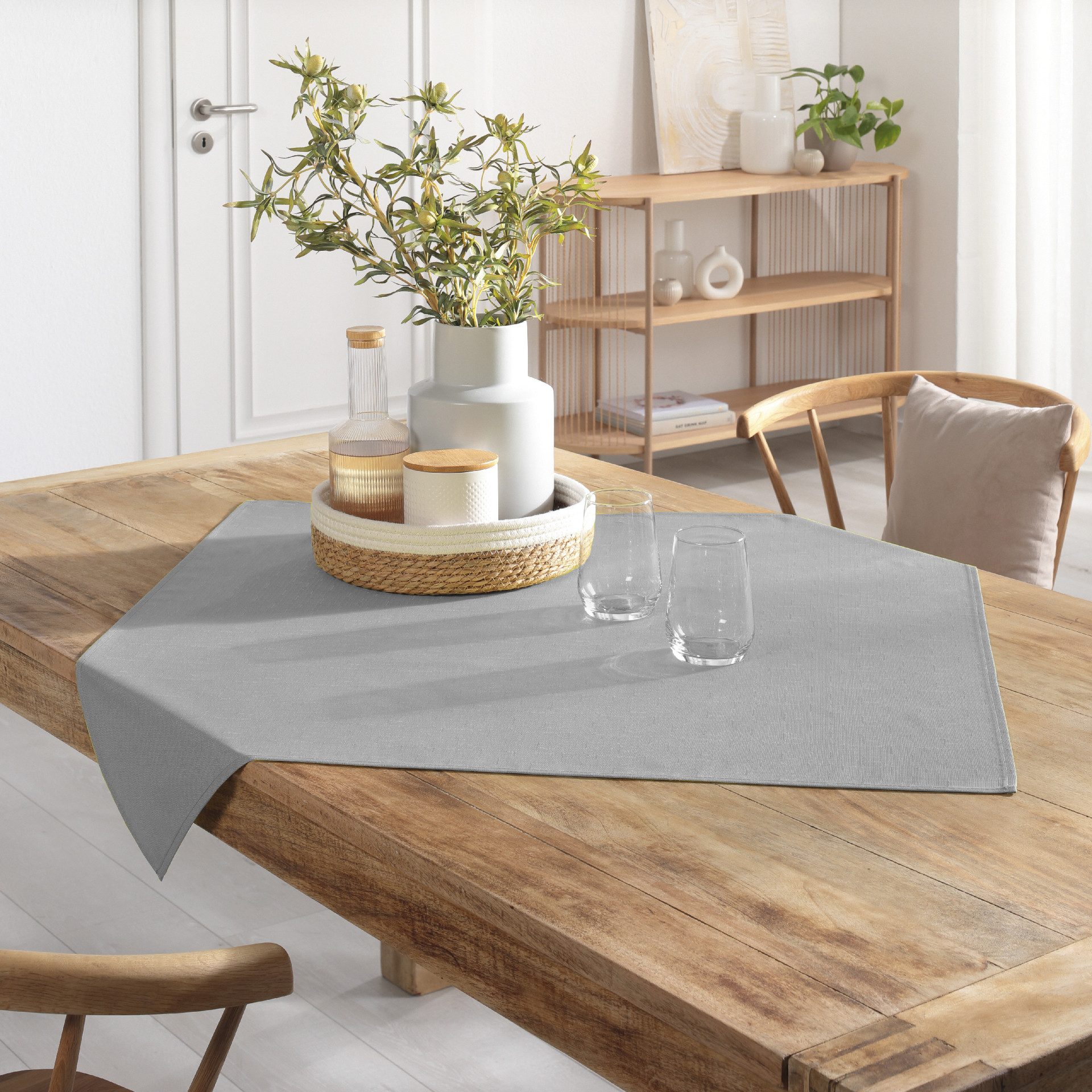 Delindo Lifestyle Tischdecke WIEN HOME abwaschbar (1-tlg), Leinenstruktur m günstig online kaufen