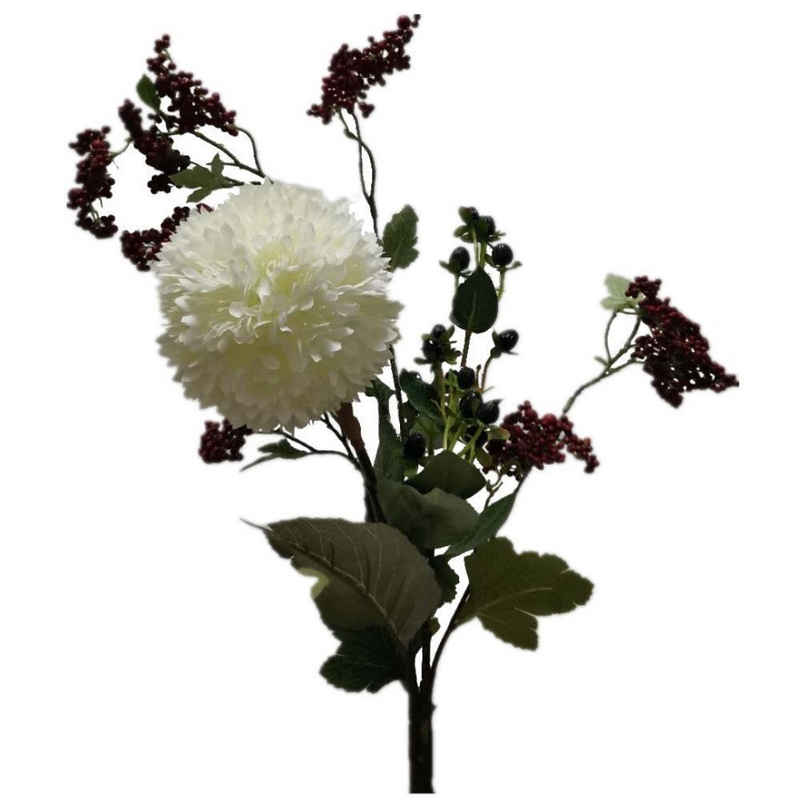 Kunstblume »*Gemischter Blumenstrauß aus Allium, Beerenzweig« Beeren, 2474U, Höhe 65 cm, künstlich, naturgetreu, täuschend echt