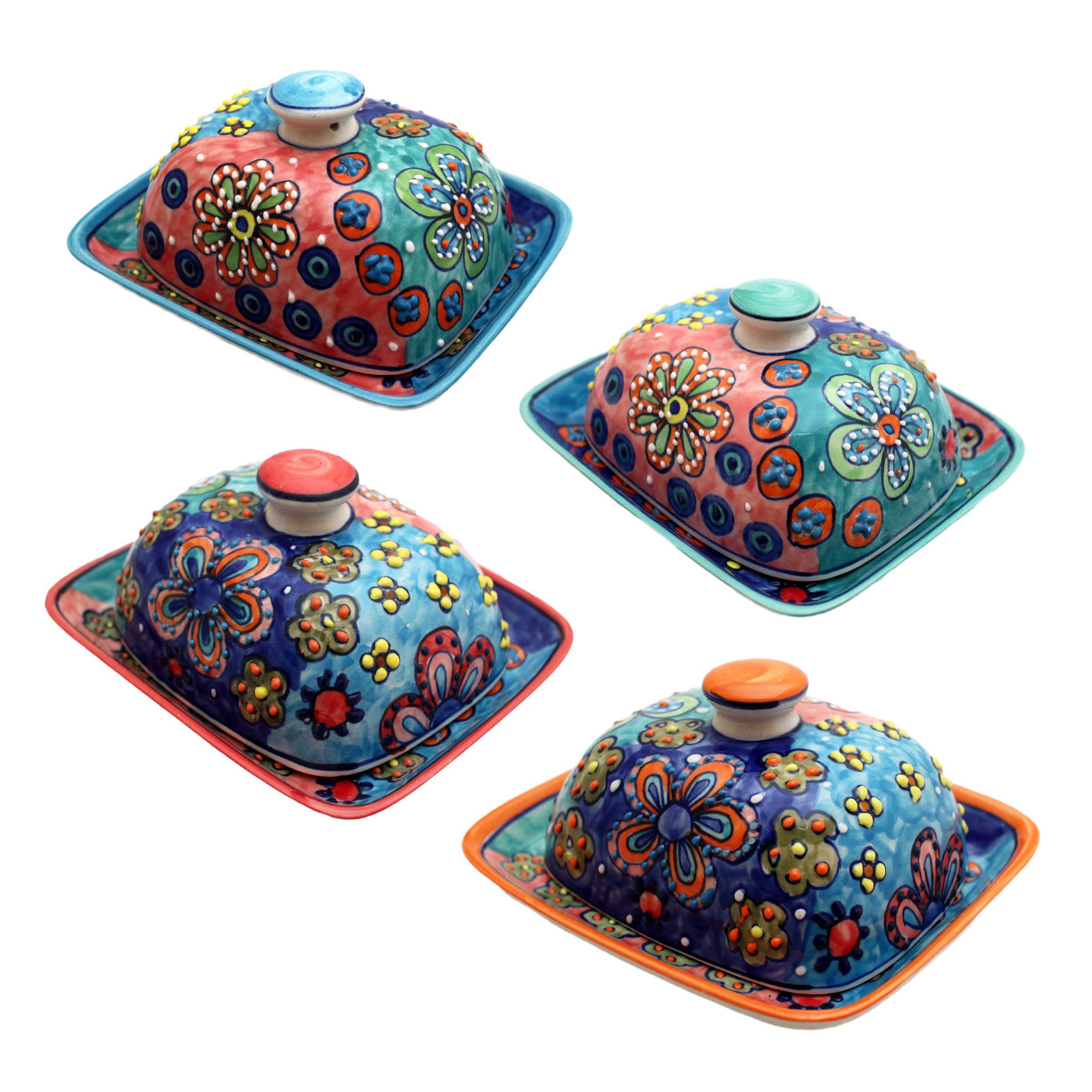 Gall&Zick Butterdose Butterdose aus handbemalter Keramik