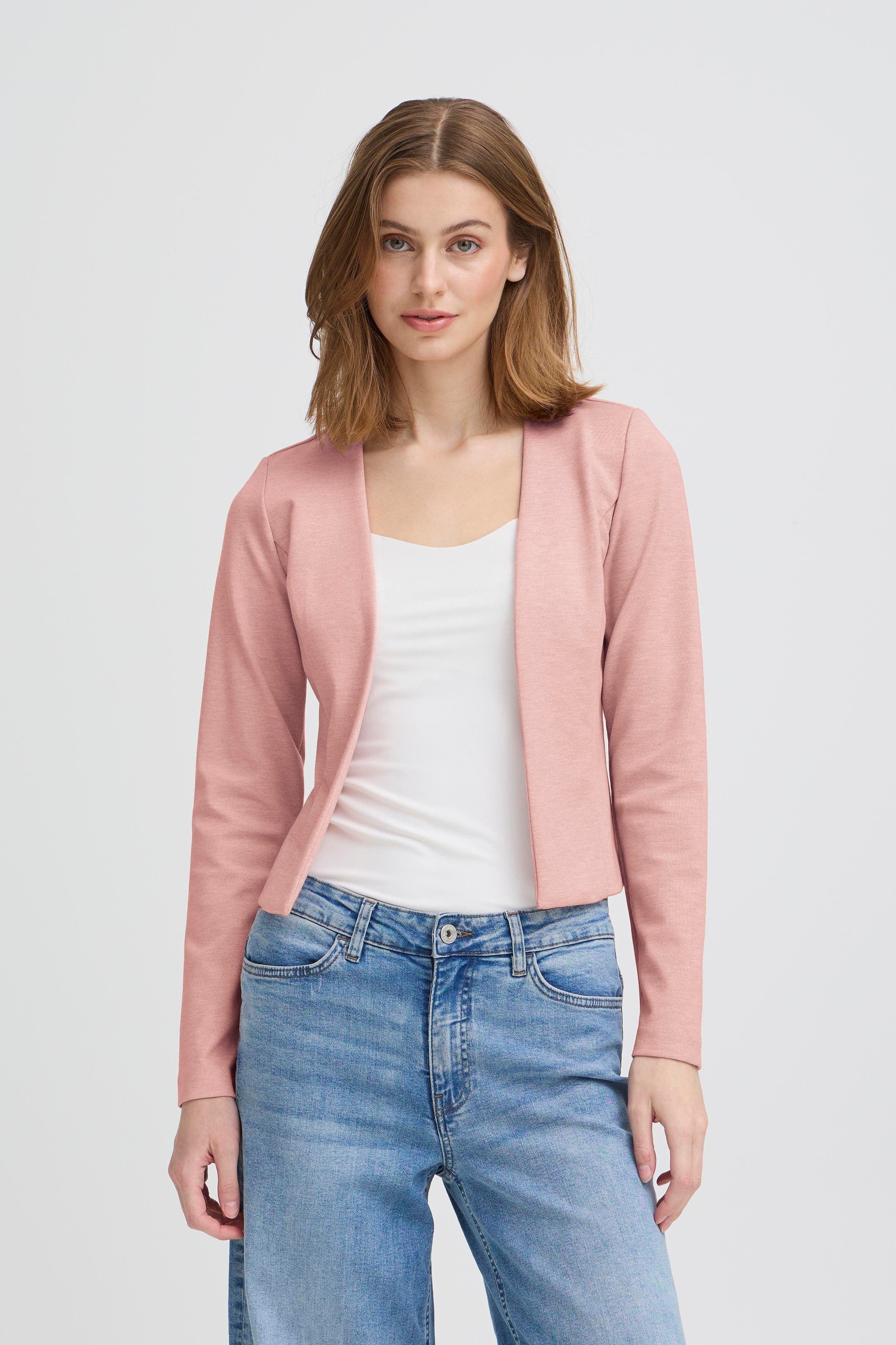 ICHI Kurzblazer IHKATE SHORT BL Materialmix, Regular fit