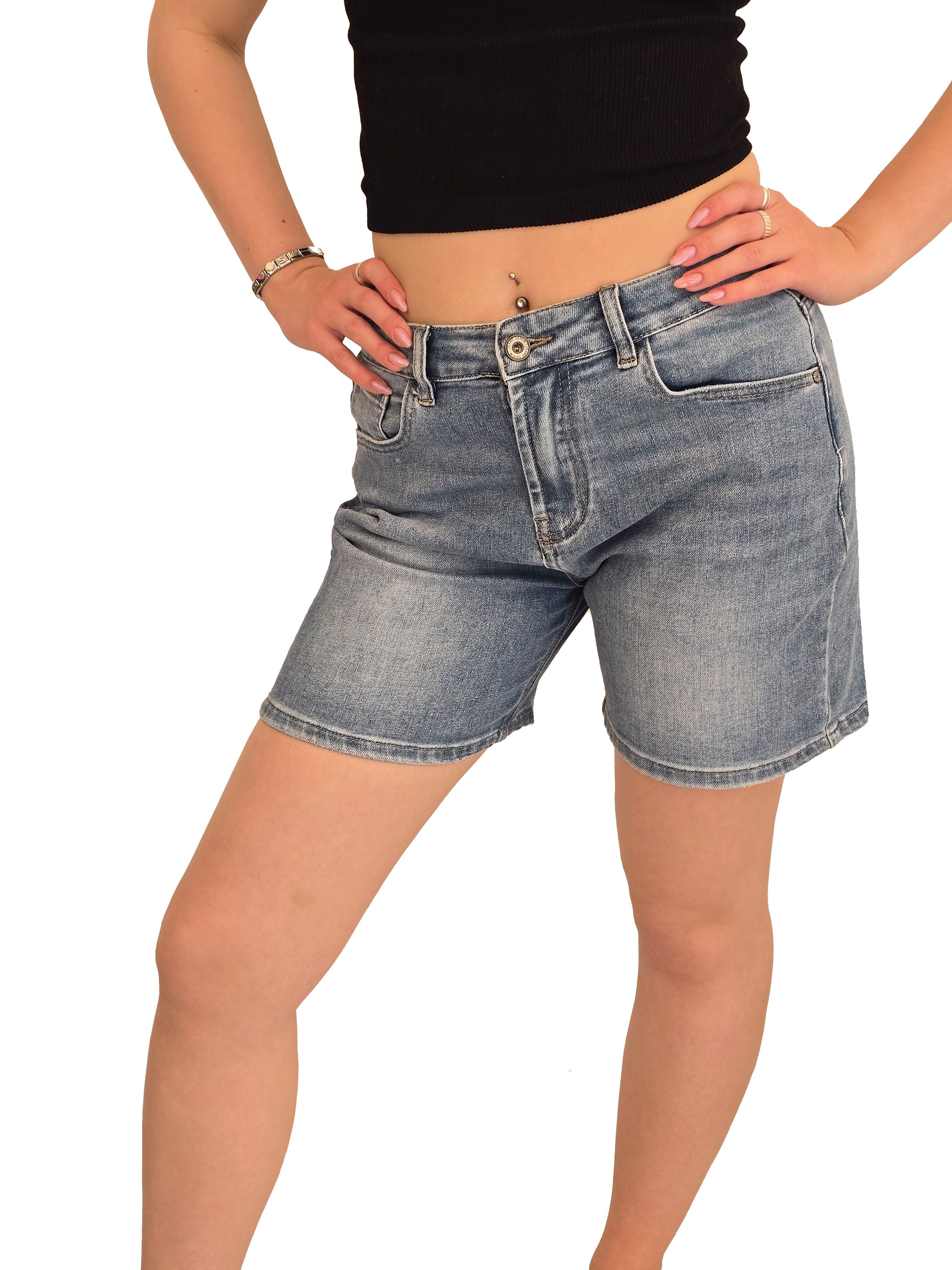 ESViViD Jeansshorts im 5-Pocket-Stlye mit krempelbarem günstig online kaufen
