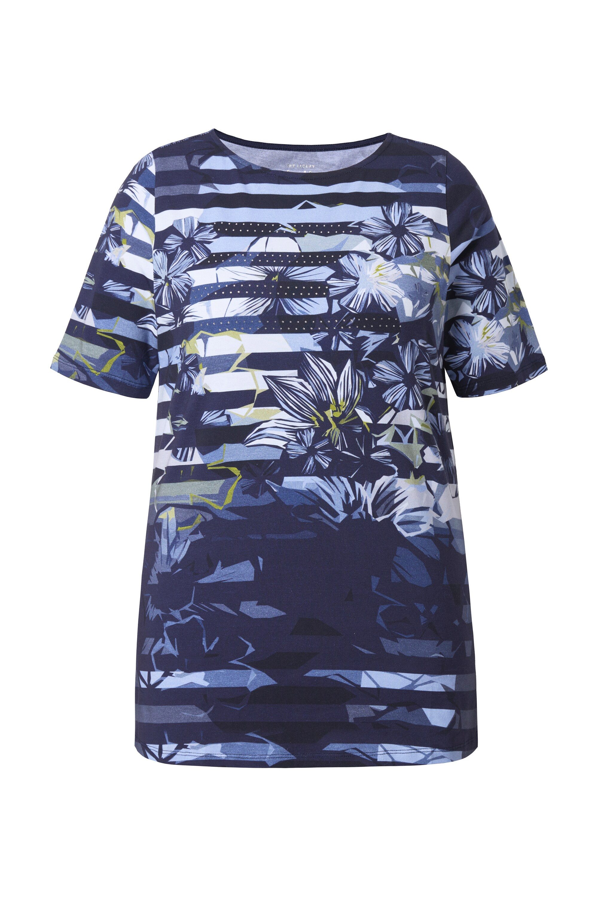 Ulla Popken T-Shirt T-Shirt U-Boot-Ausschnitt Halbarm Pima Cotton günstig online kaufen