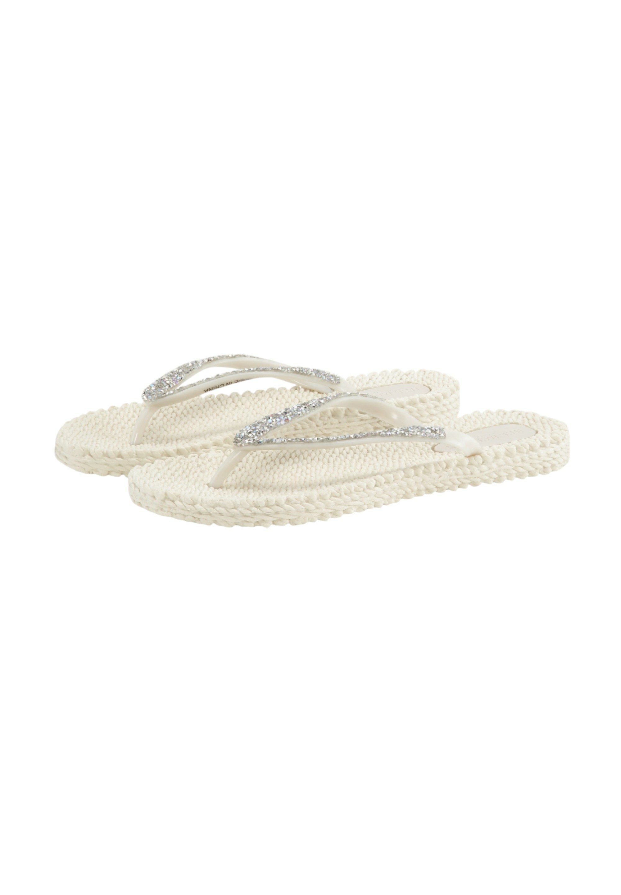 Ilse Jacobsen CHEERFUL03G Zehentrenner Leicht & flexibel, Massageeffekt, mit Glitzer, hoher Tragekomfort