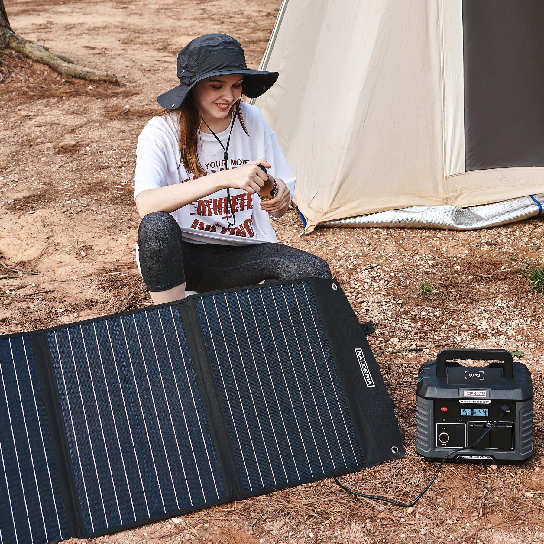 Balderia Solarmodul SP120, Monokristallin, (1-St), faltbar