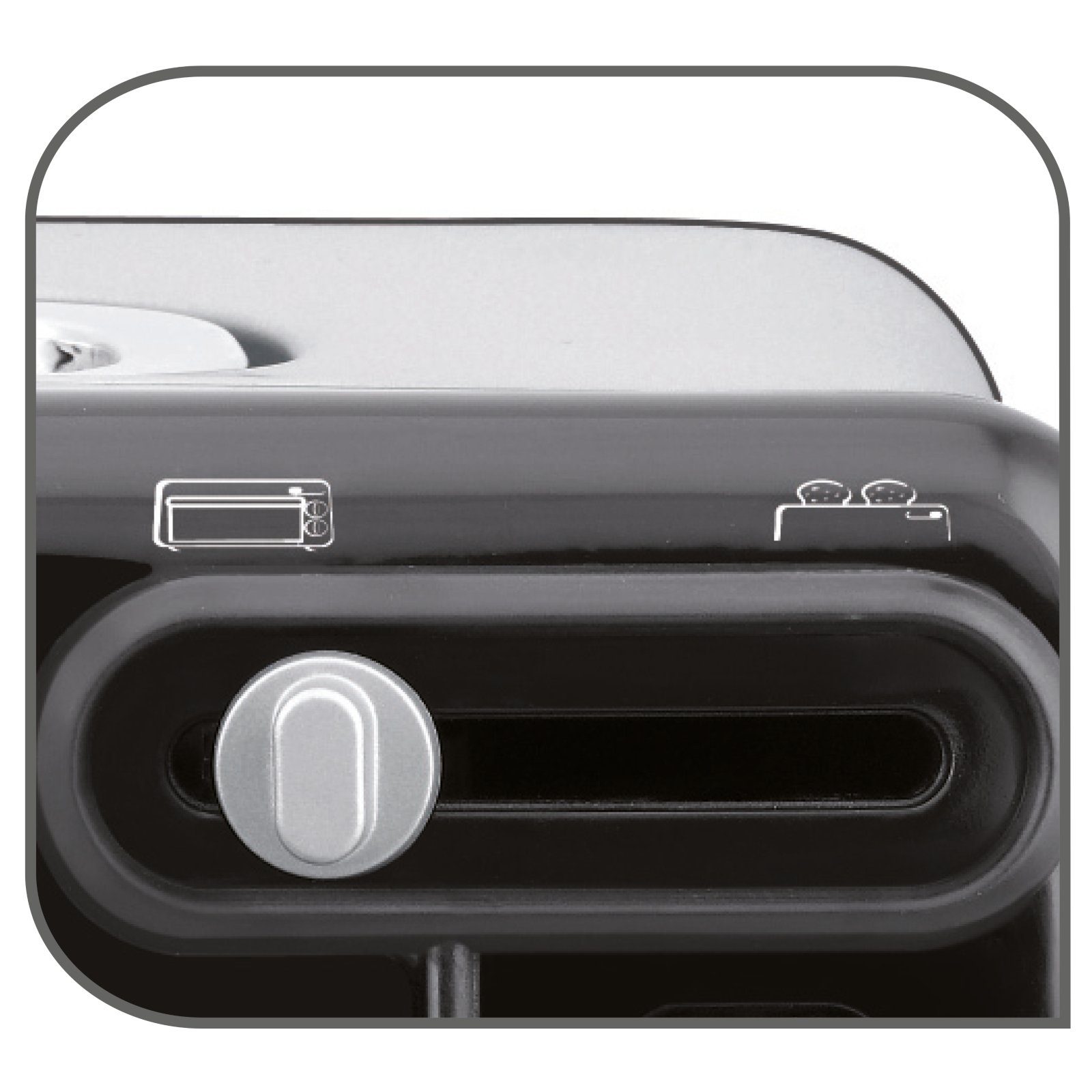 Tefal 2-in-1-Toaster n' Toast Mini TL6008 Tischbackofen Backofen für W 1300 Grill Toaster 2 Scheiben, Ofen