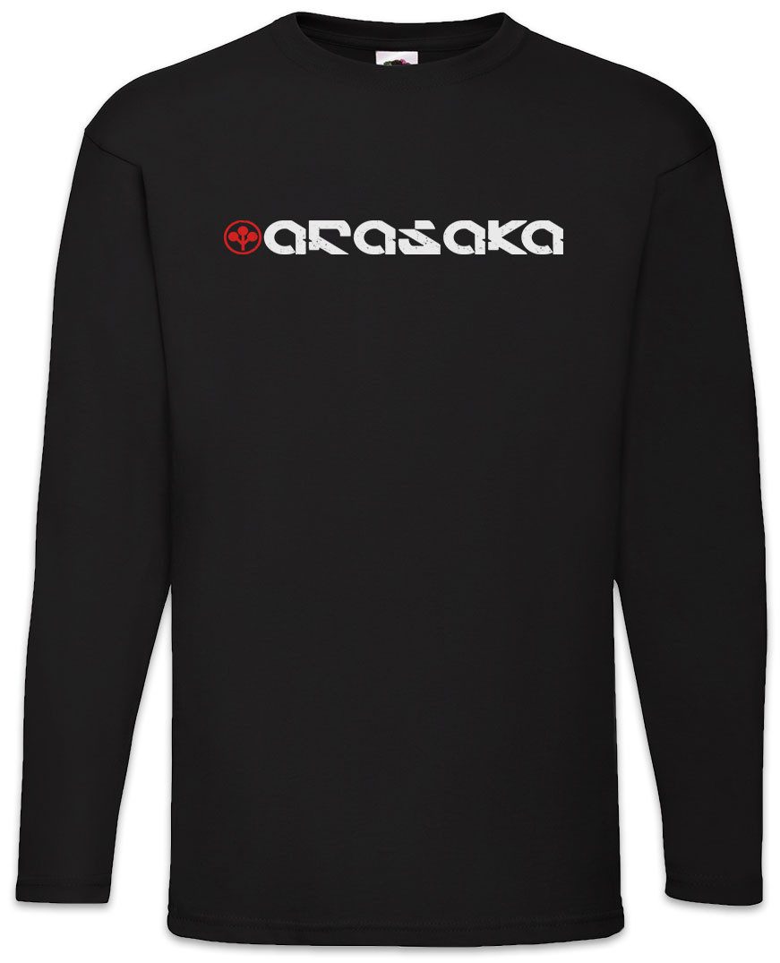 Langarmshirt Arasaka Langarm T-Shirt Cyber Japan Corporation Logo Punk 2077