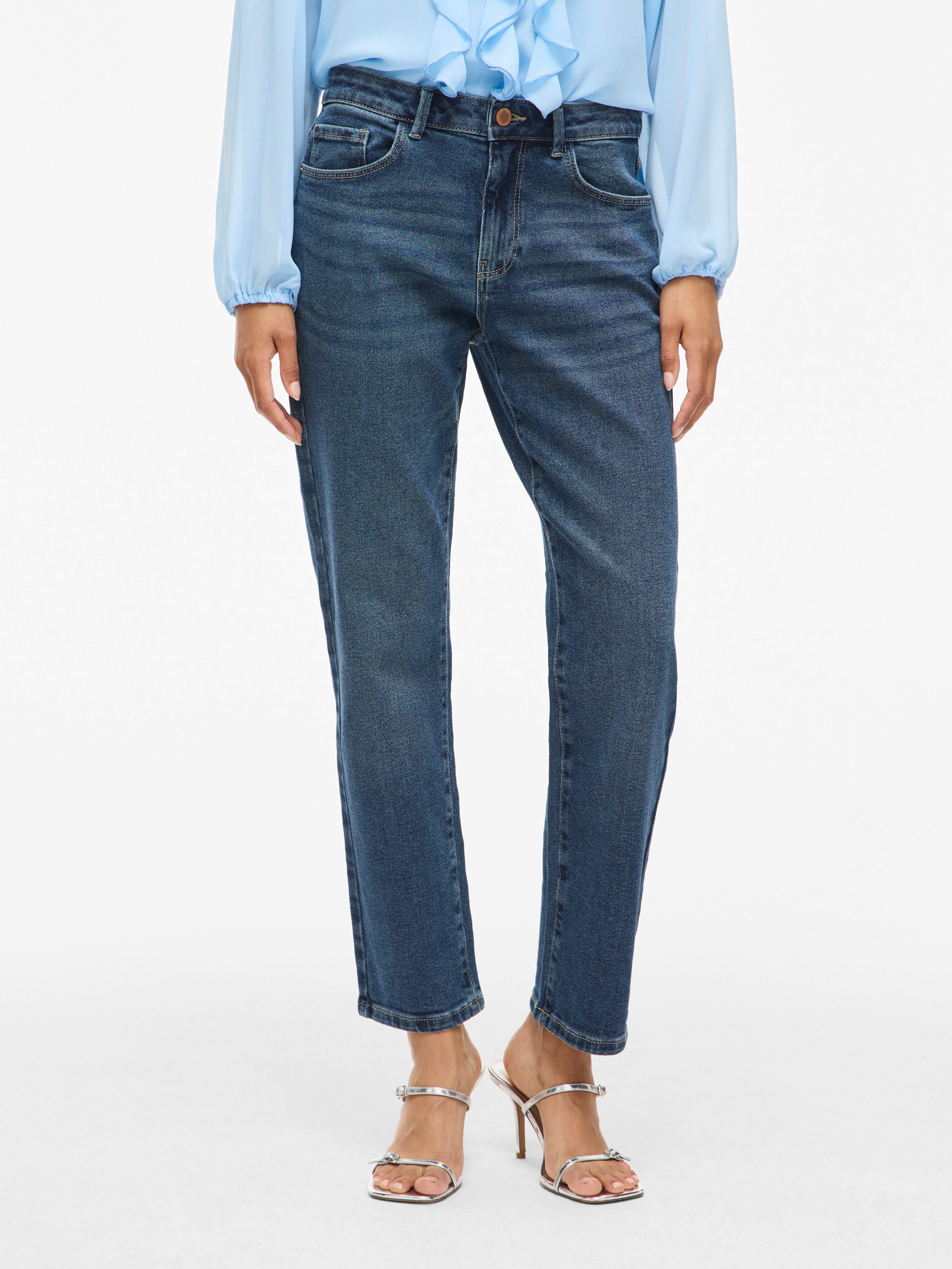 Vila Straight-Jeans VIALICE RW STRAIGHT JEANS MBD SOL91-NOOS