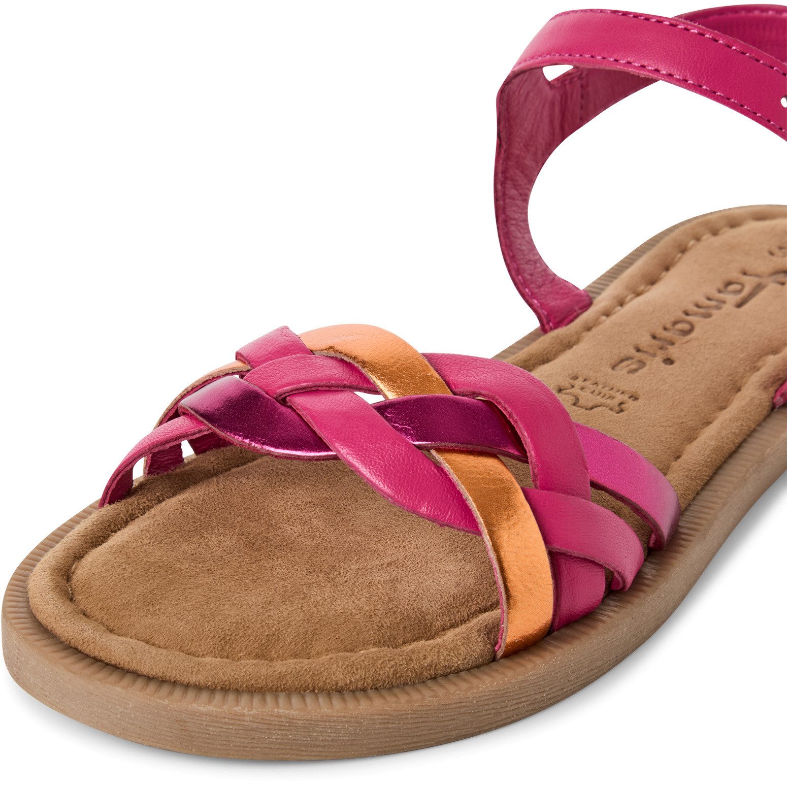 Tamaris Riemchensandale, Sandalette, Sommerschuh mit Riemchen in Flechtopti günstig online kaufen