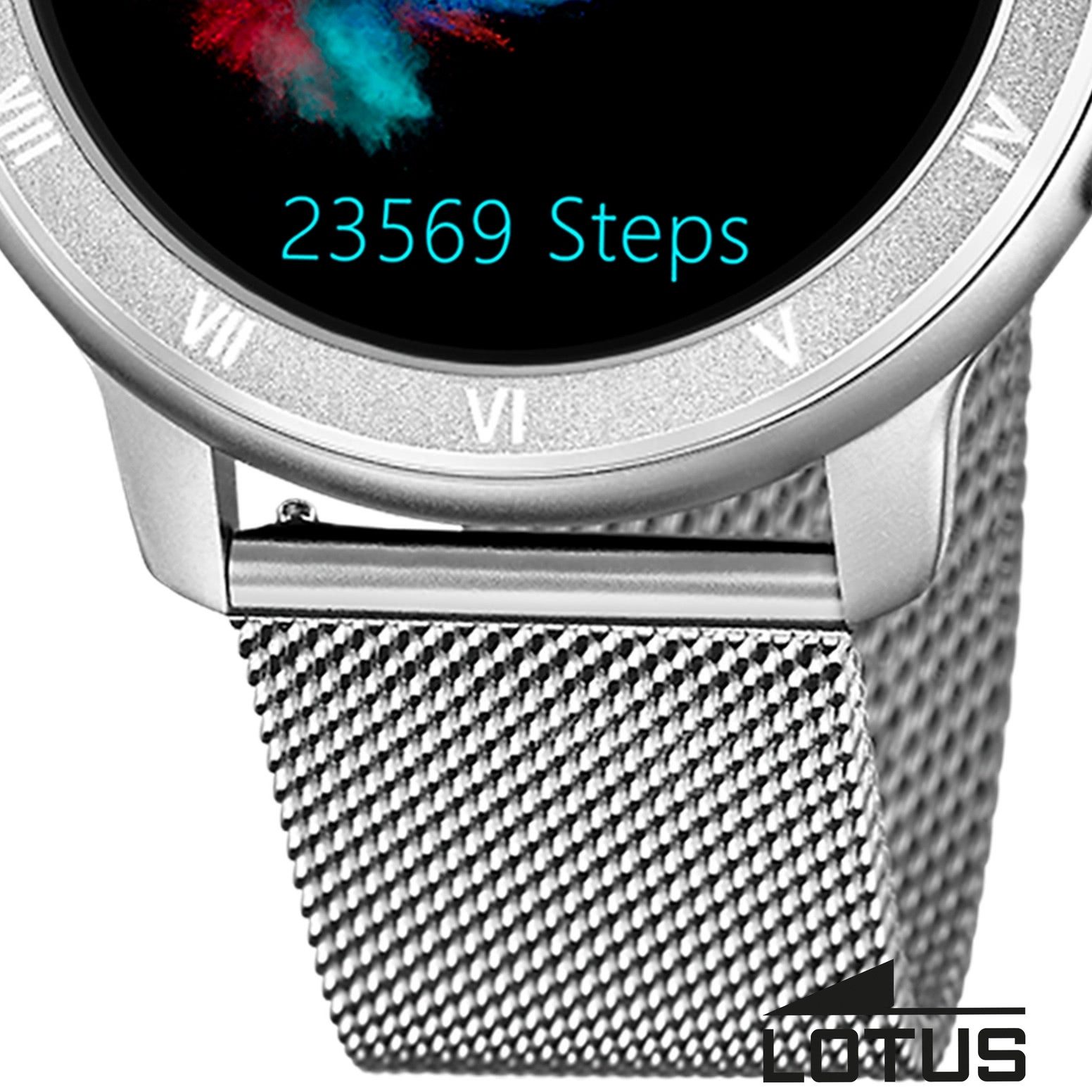 Lotus Lotus Herrenuhr Smartwatch Smartwatch Smartwatch (kompatibel ab Android 5.1+ und IOS 8.0), Digital, Herren Smartwatch rund, groß (ca. 44mm), Edelstahl
