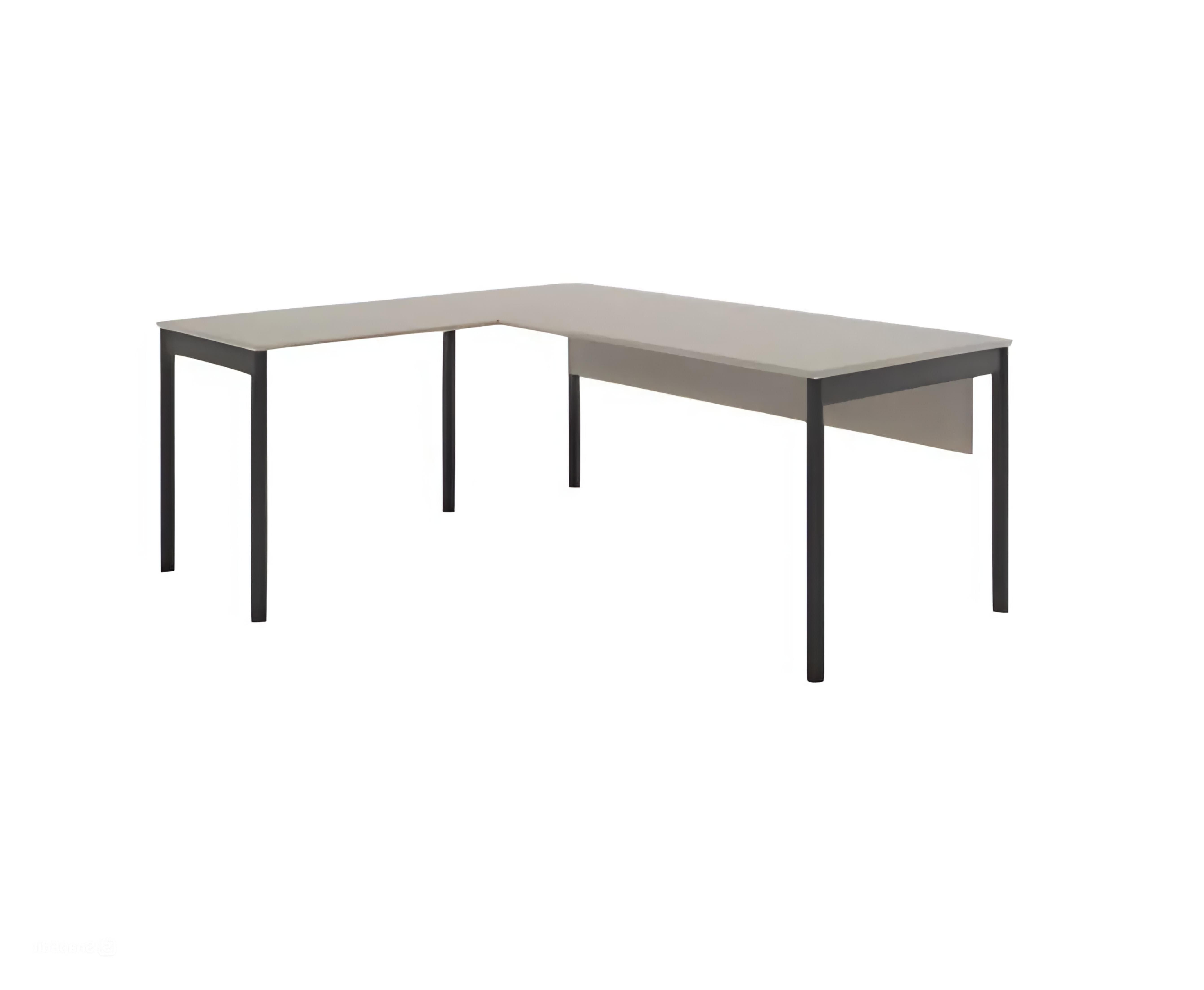 Xlmoebel Schreibtisch Eckschreibtisch in Schwarz-Grau mit ergonomischem Design (1-St., Eckschreibtisch), Hergestellt in Europa