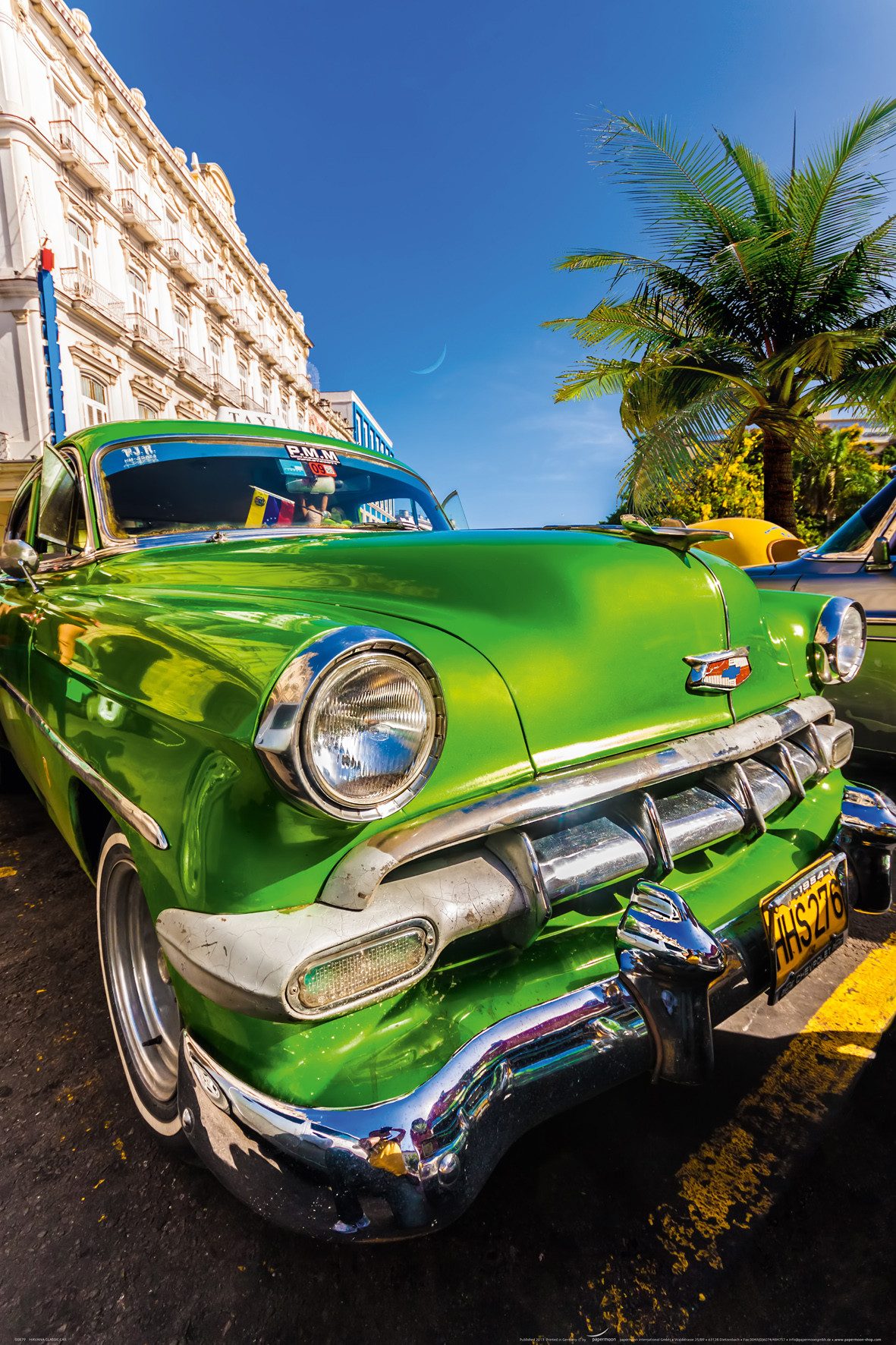 Papermoon Poster POSTER Nr.073 Havana Classic Car, 61 X 91,5 CM, (Old car, Auto), genormte Postergröße für Rahmen, Bild Аксессуары для дома Wanddeko Motiv Tapete