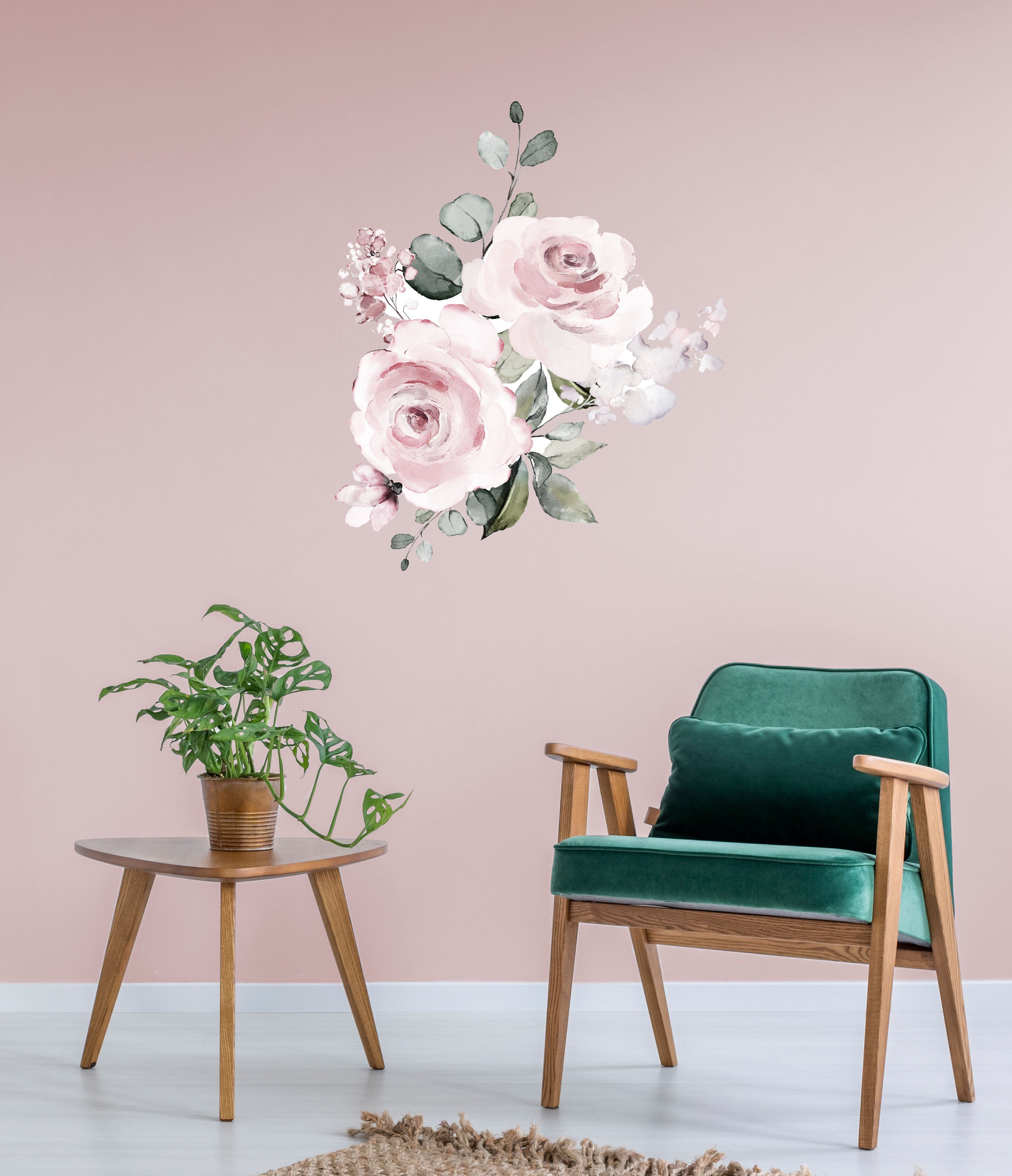 queence Wandtattoo Charleen (1 St), Rosen, selbstklebend, Wandsticker, Stic günstig online kaufen