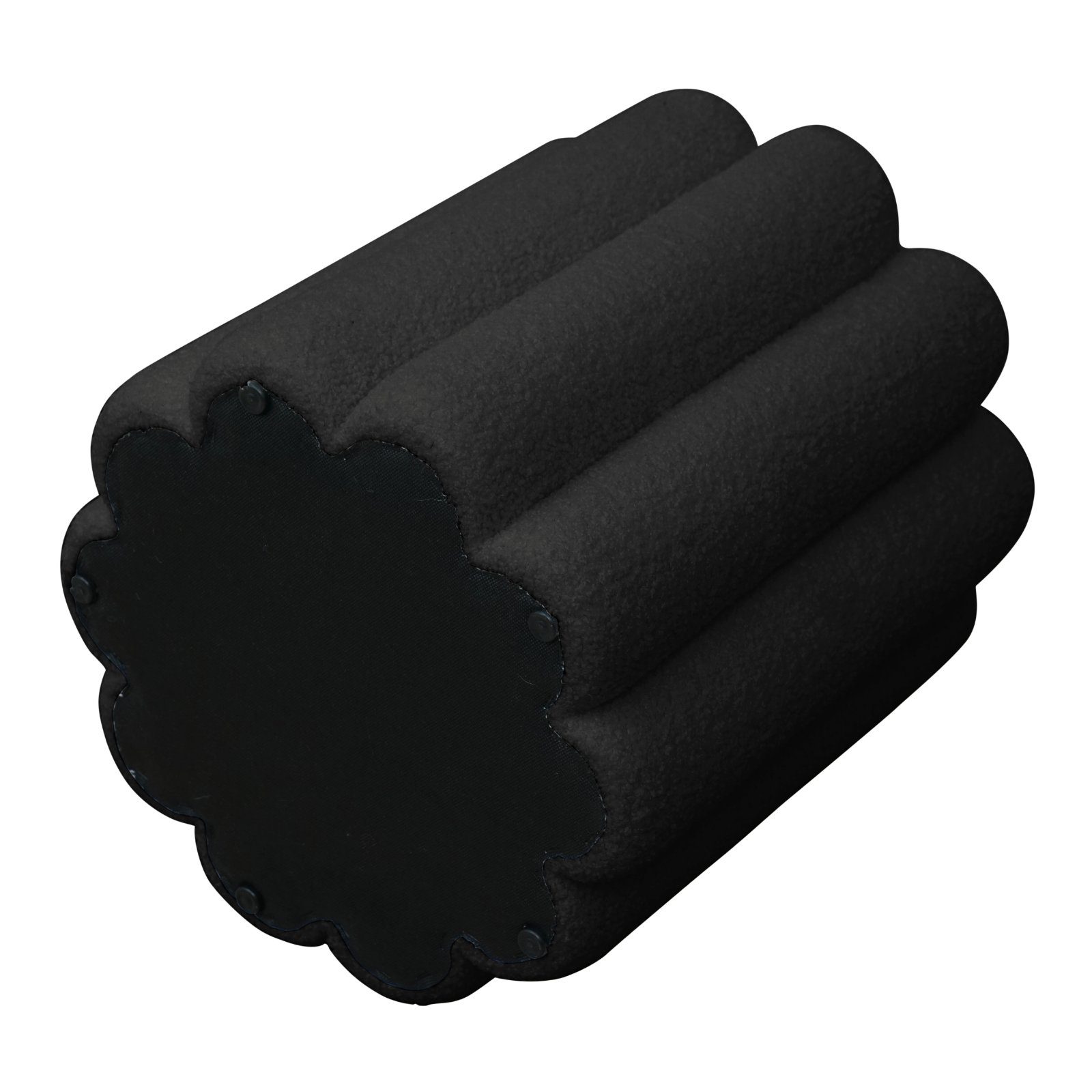 SVITA Hocker DAHLIA, Teddy-Bouclé, Polsterhocker, Sitzgelegenheit, Ø 35 cm günstig online kaufen