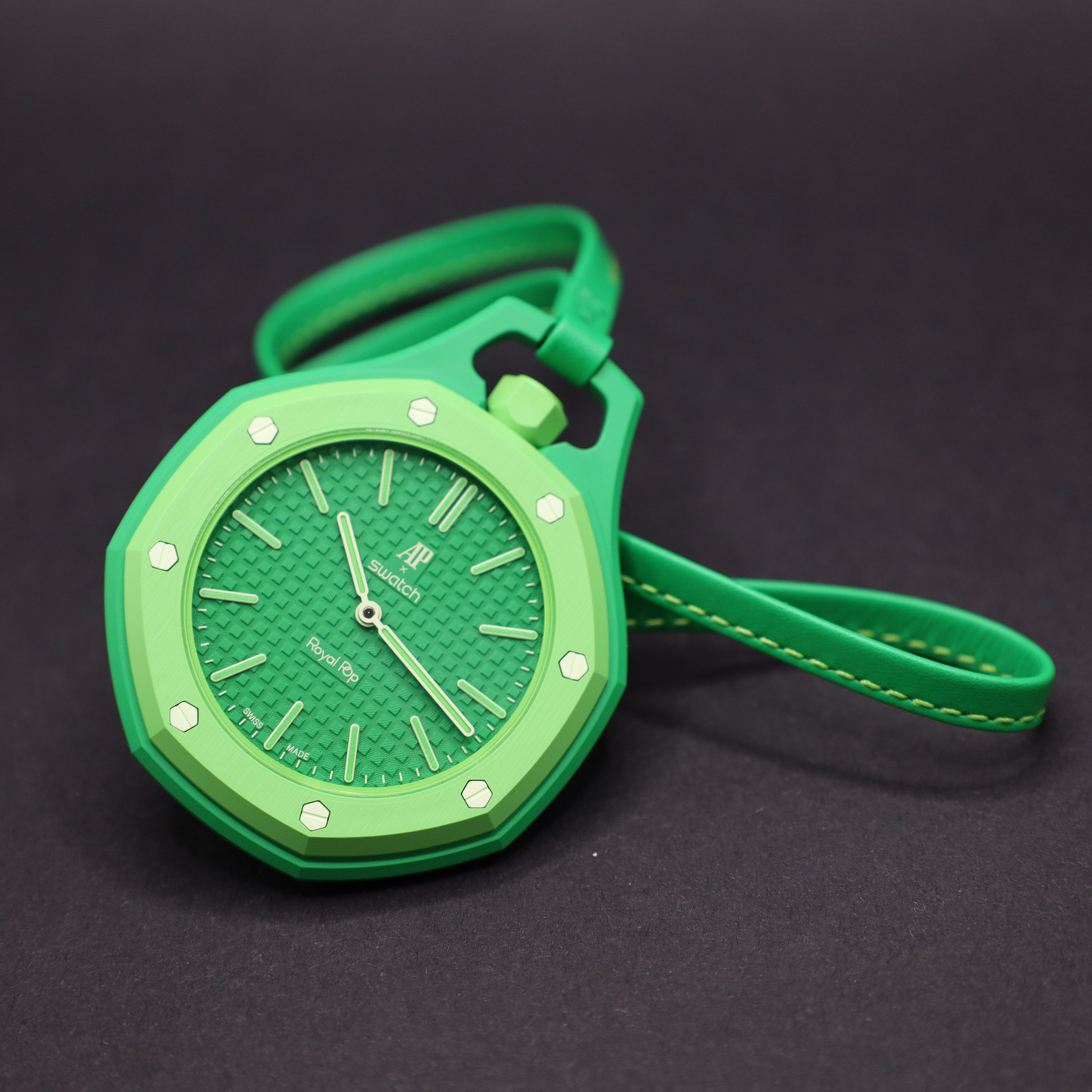 Swatch Mechanische Uhr Audemars Piguet x Swatch Royal Pop GREEN EIGHT 40mm, (1-tlg)