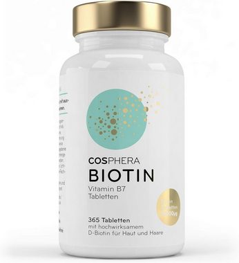 Cosphera Körperpflegemittel Cosphera Biotin Tabletten - Hochdosiert mit 10.000, 1-tlg.