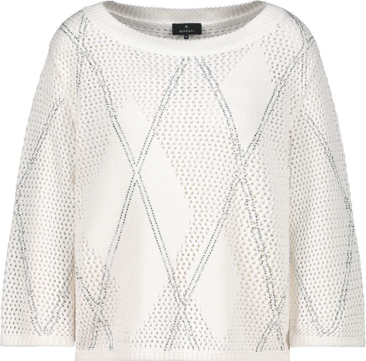 Monari Strickpullover Pullover off-white günstig online kaufen