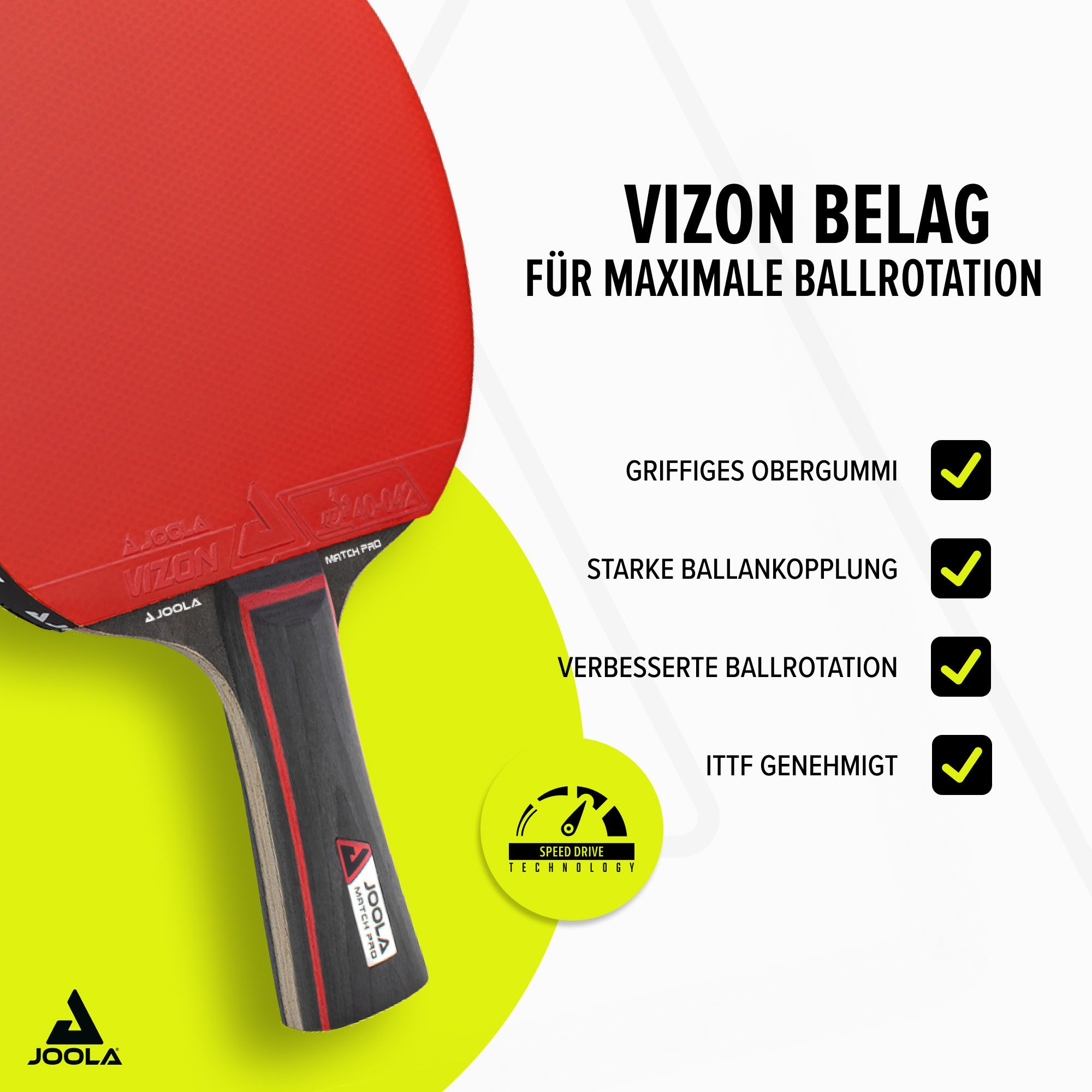 Joola Tischtennisschläger Tischtennis-Set Duo Pro (Set, 6-tlg., mit Bällen, mit Tasche)