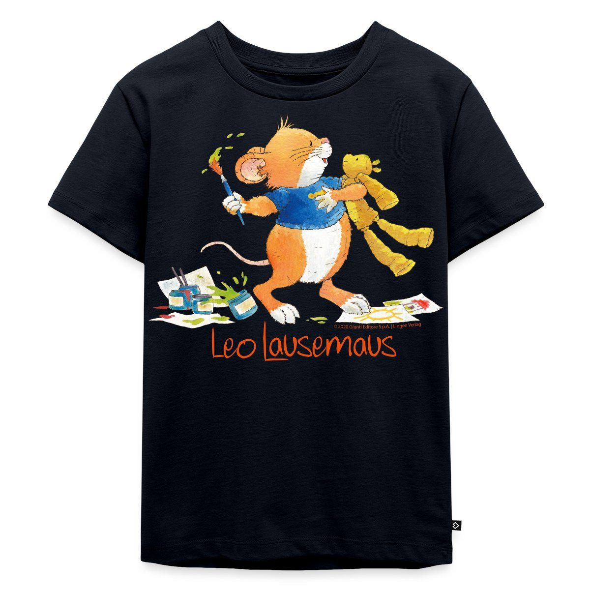 T-Shirt Leo Lausemaus Malen mit Teddy Kinder Premium T-Shirt