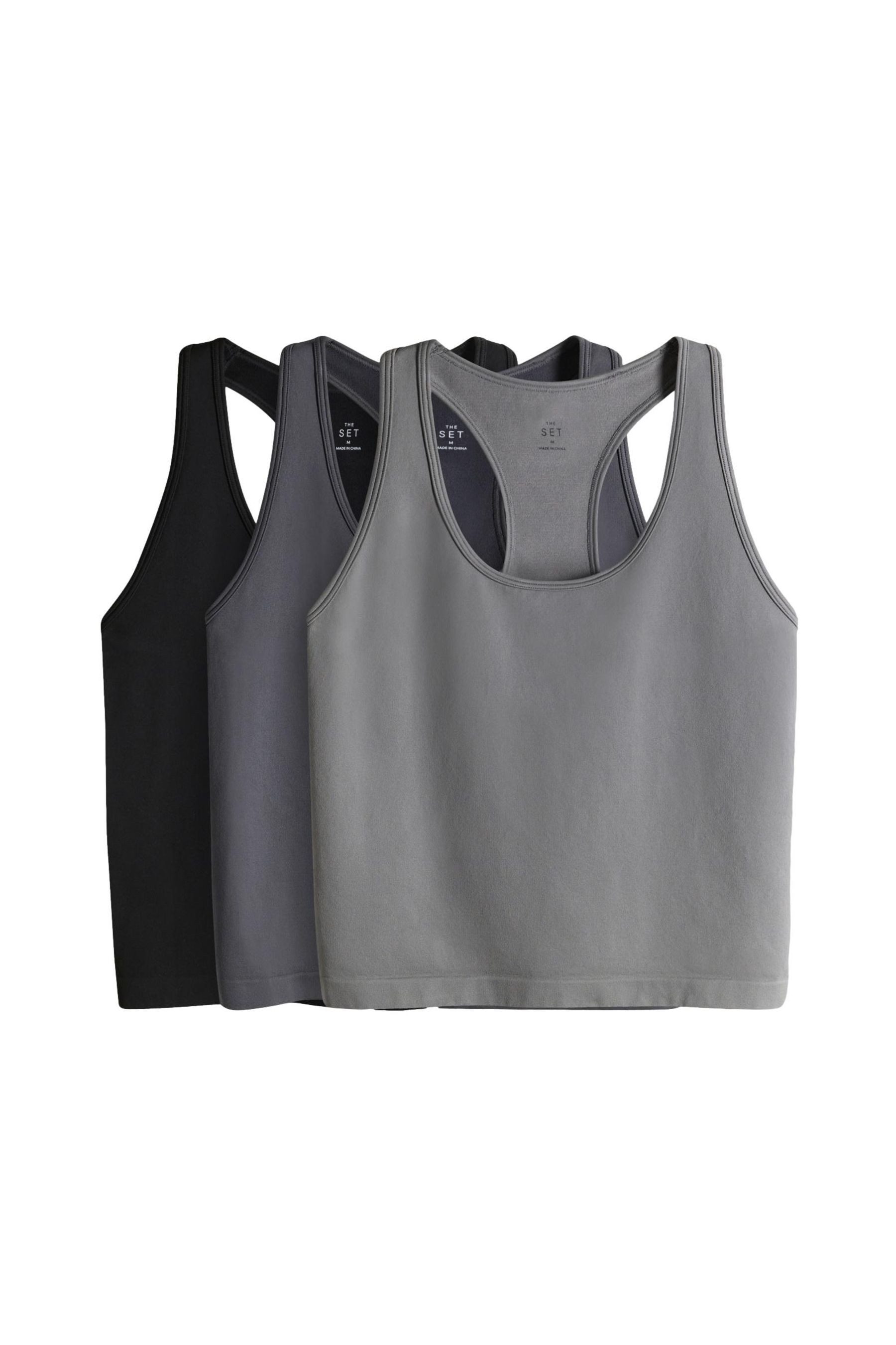 The Set Trägertop The Set Active Racerback-Trägertops, 3er-Pack (3-tlg)