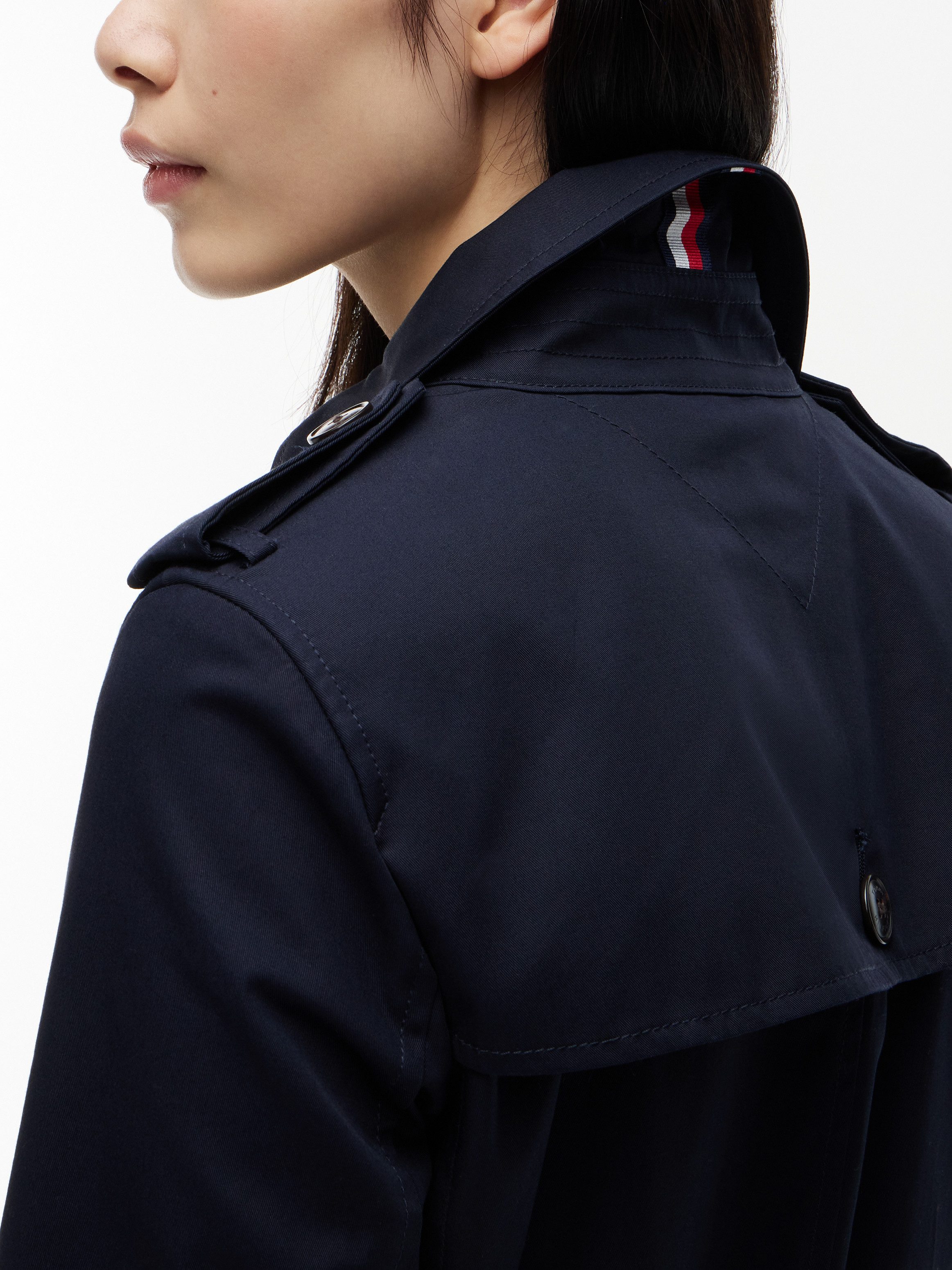 Tommy Hilfiger Langjacke HERITAGE SINGLE BREASTED TRENCH mit den typischen Trenchcoat-Details