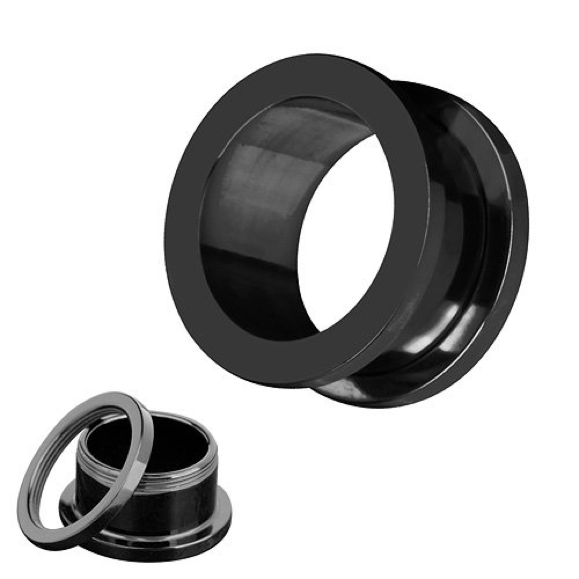 Taffstyle Plug Ohr Tunnel Piercing Schraubverschluss 3mm bis 48mm viele Farben (Flesh Tunnel Ohr Plug Piercing aus 316L Chirurgenstahl in 9 Farben) – Bild 2 von 4