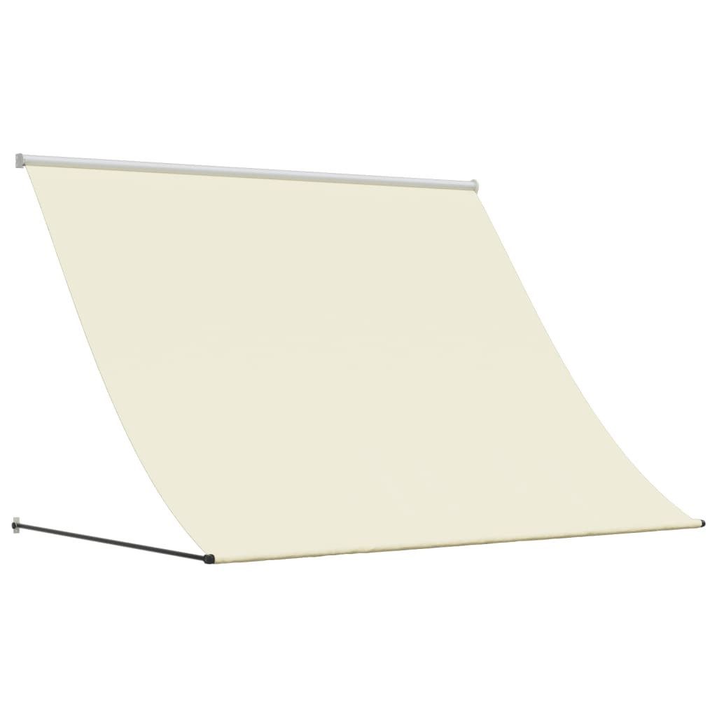 vidaXL Markise 250 x 150 cm Markise Einziehbar Creme 250x150 cm Stoff und Stahl Manue