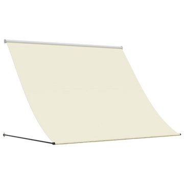 vidaXL Markise Markise Einziehbar Creme 250x150 cm Stoff und Stahl Manuelle Fensterbe