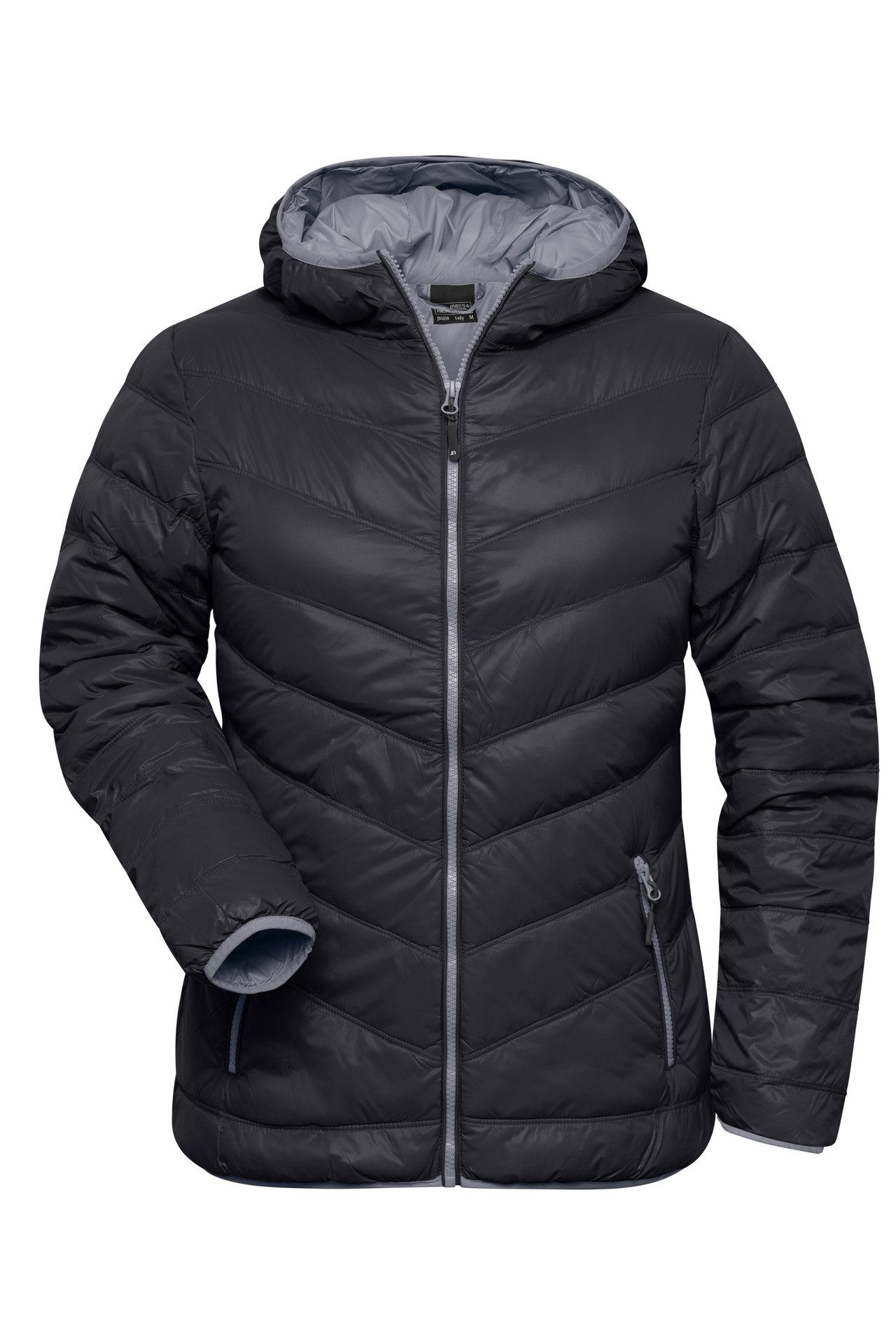 James & Nicholson Daunenjacke Taillierte, sehr leichte Damen Daunenjacke in trendiger Optik JN1059 Wind- und wasserabweisendes Material mit leichtem Glanz