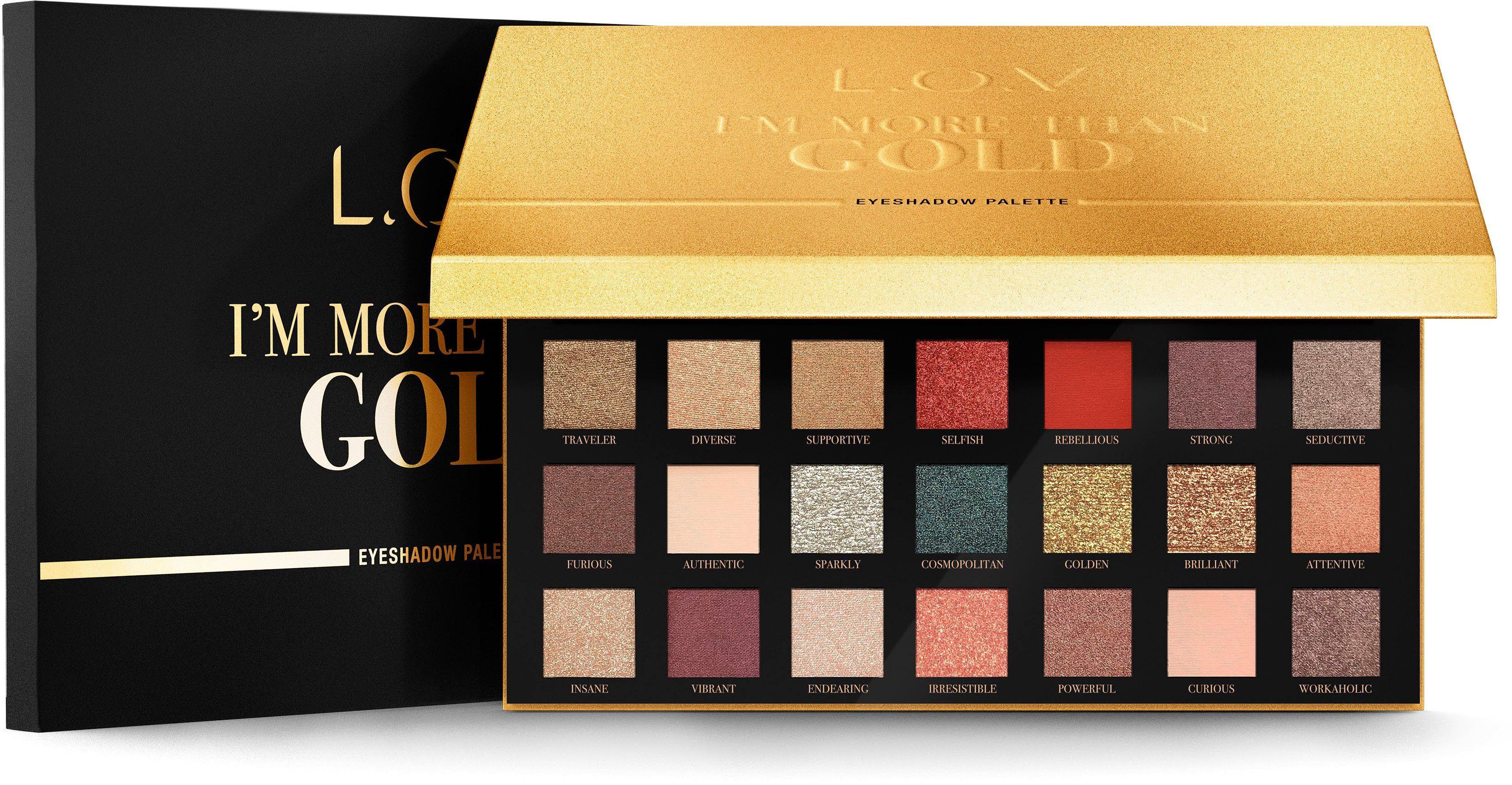 L.O.V Lidschatten-Palette THAN I´M MORE GOLD