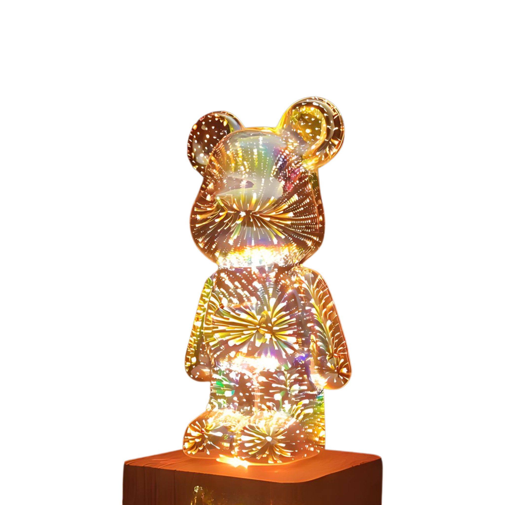 HS.SUPPLY LED Dekolicht 3D Feuerwerksbär, Bärenlampe, Nachtlicht Bär, LED f günstig online kaufen